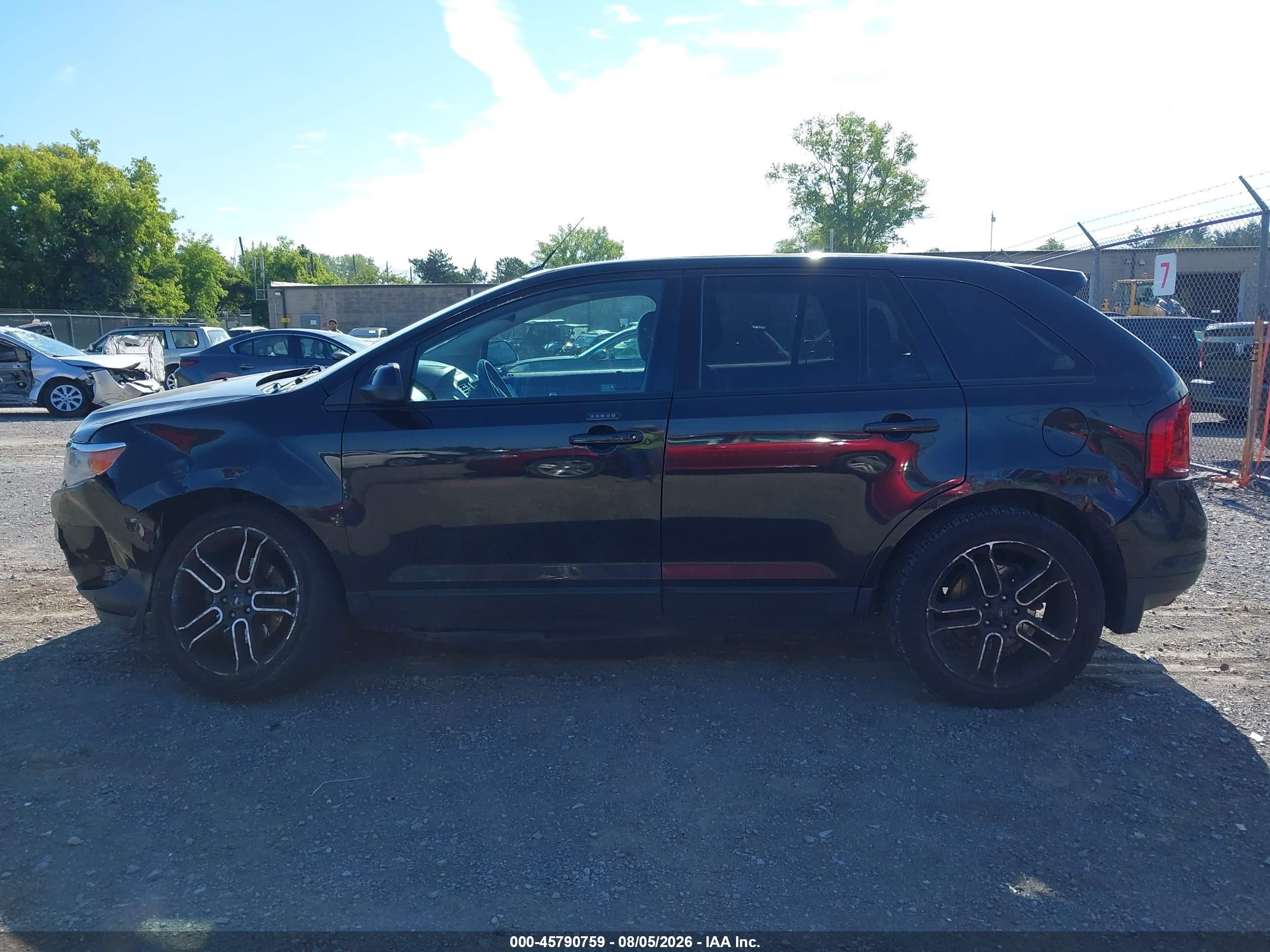 2014 Ford Edge Sel Черный vin: 2FMDK4JC4EBB14497
