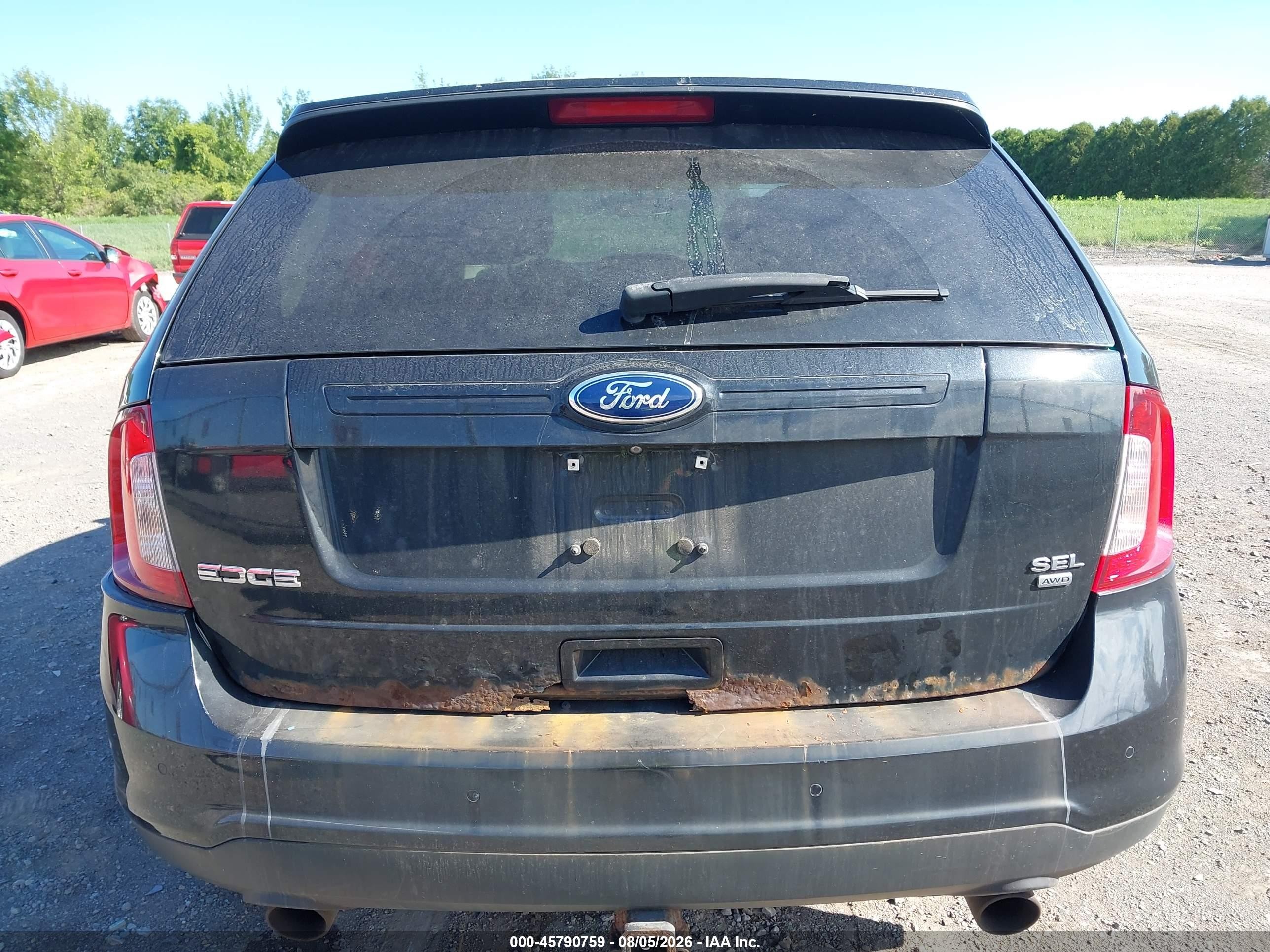 2014 Ford Edge Sel Черный vin: 2FMDK4JC4EBB14497