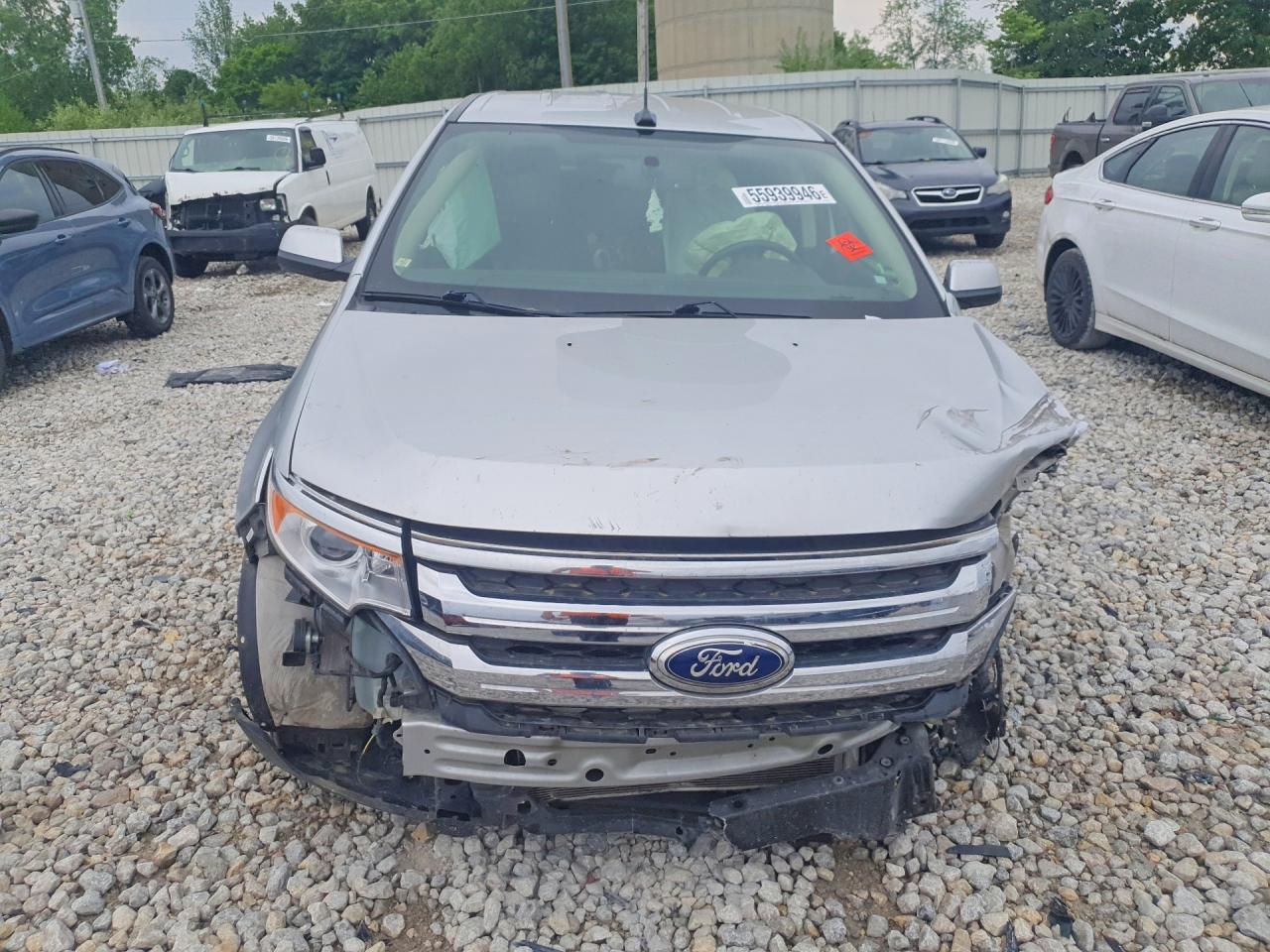 2014 Ford Edge Sel Серебряный vin: 2FMDK4JC4EBB17609
