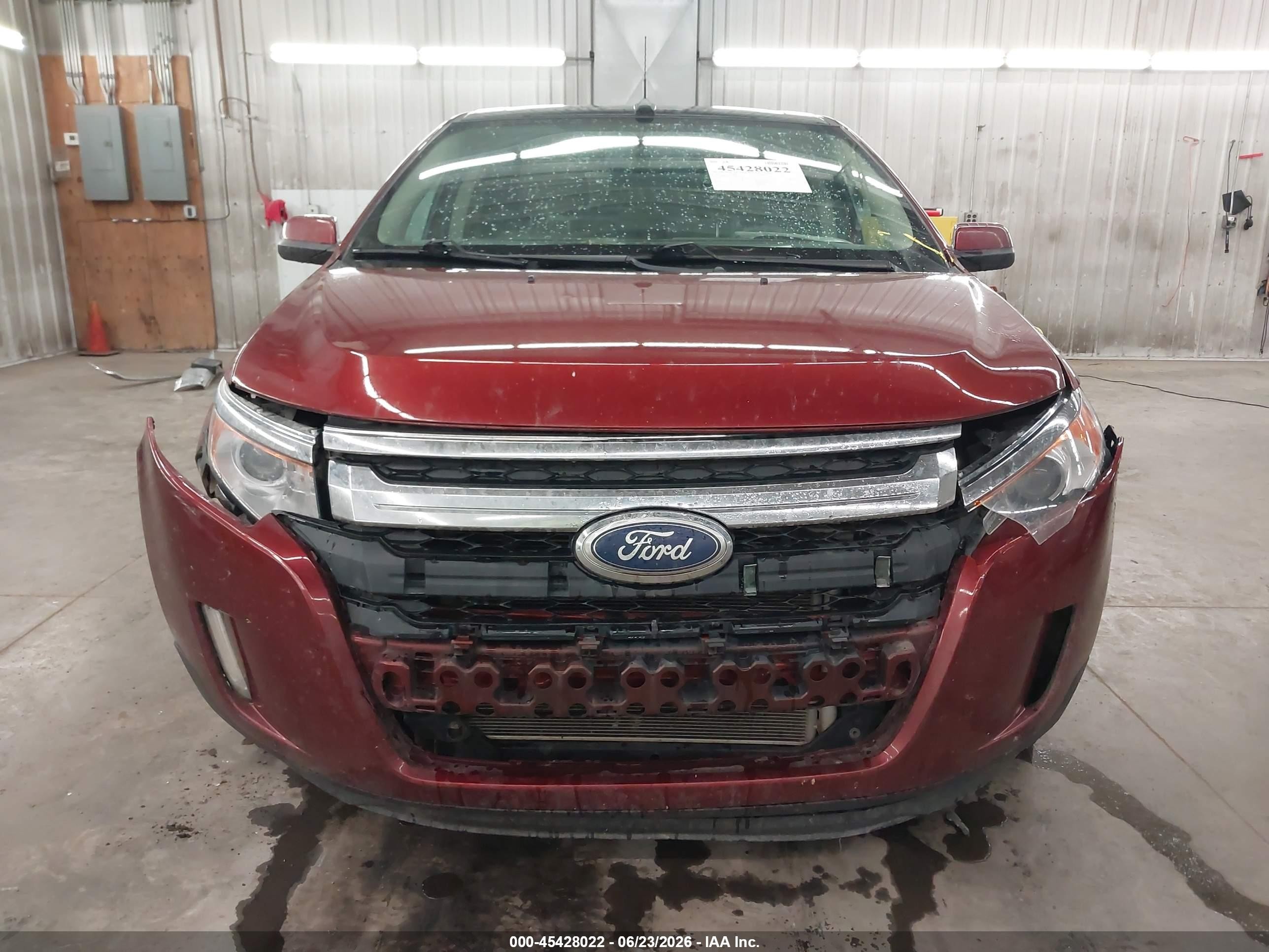 2014 Ford Edge Sel Orange vin: 2FMDK4JC4EBB21644