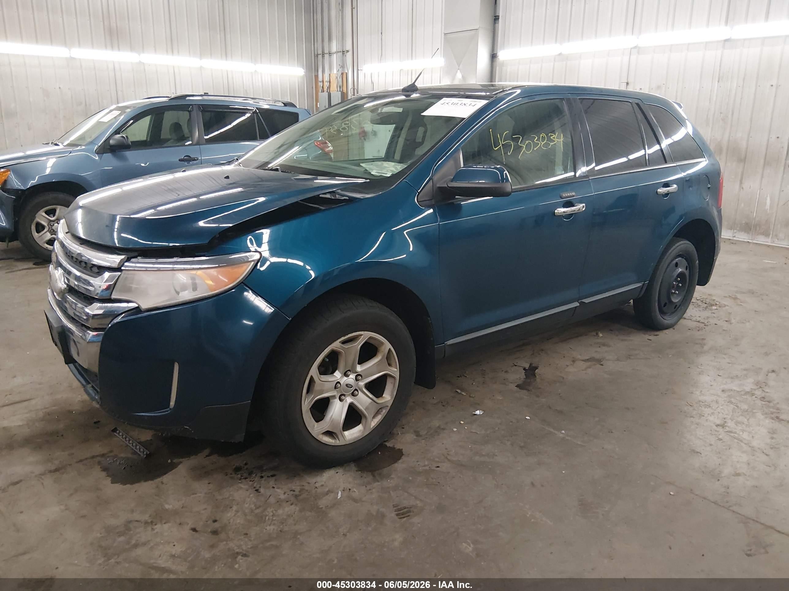 2011 Ford Edge Sel Turquoise vin: 2FMDK4JC5BBB11281