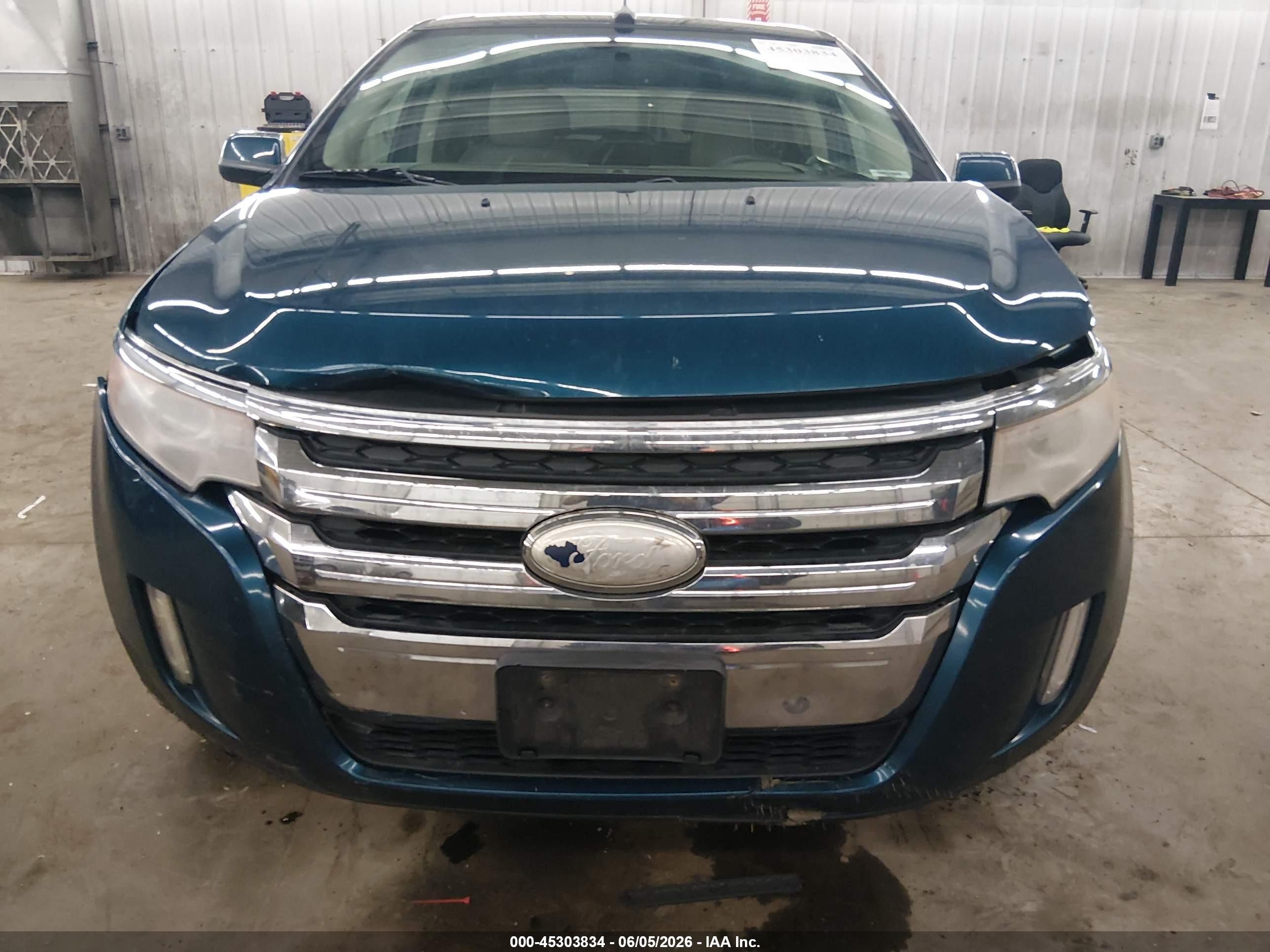 2011 Ford Edge Sel Turquoise vin: 2FMDK4JC5BBB11281