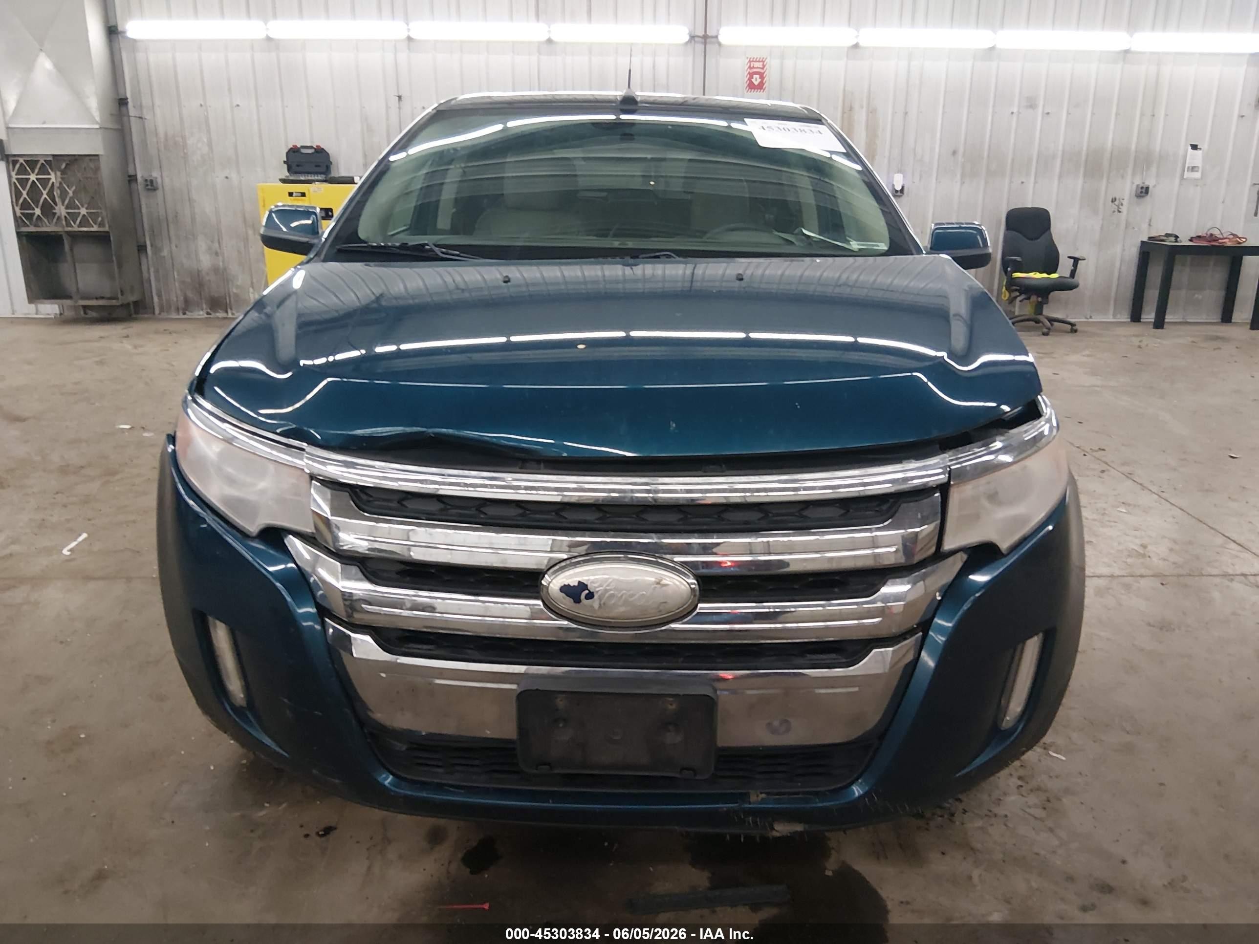 2011 Ford Edge Sel Turquoise vin: 2FMDK4JC5BBB11281