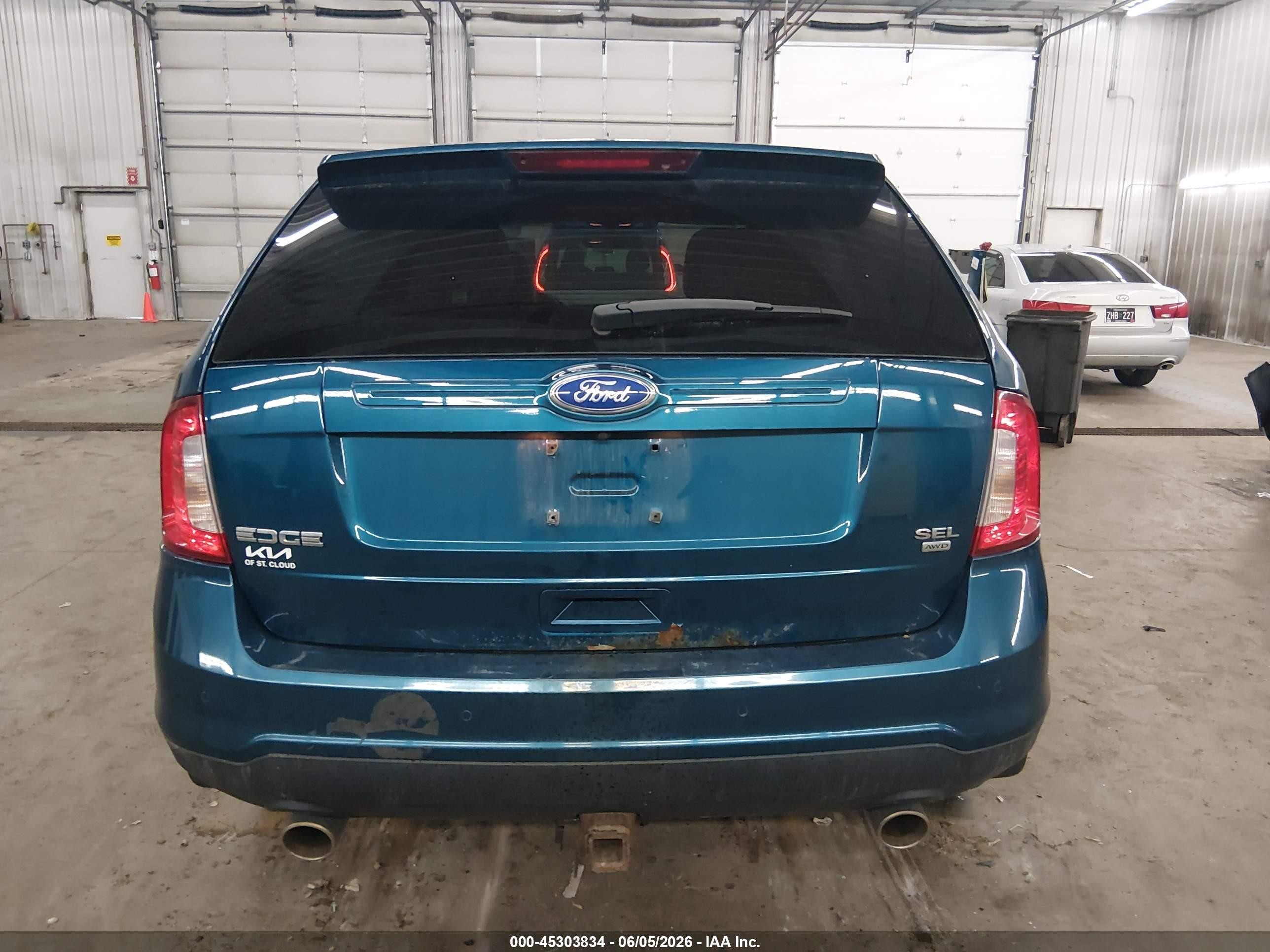 2011 Ford Edge Sel Turquoise vin: 2FMDK4JC5BBB11281