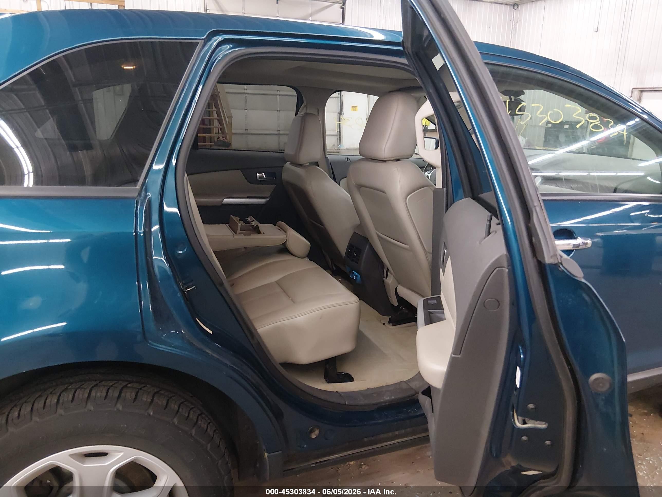 2011 Ford Edge Sel Turquoise vin: 2FMDK4JC5BBB11281