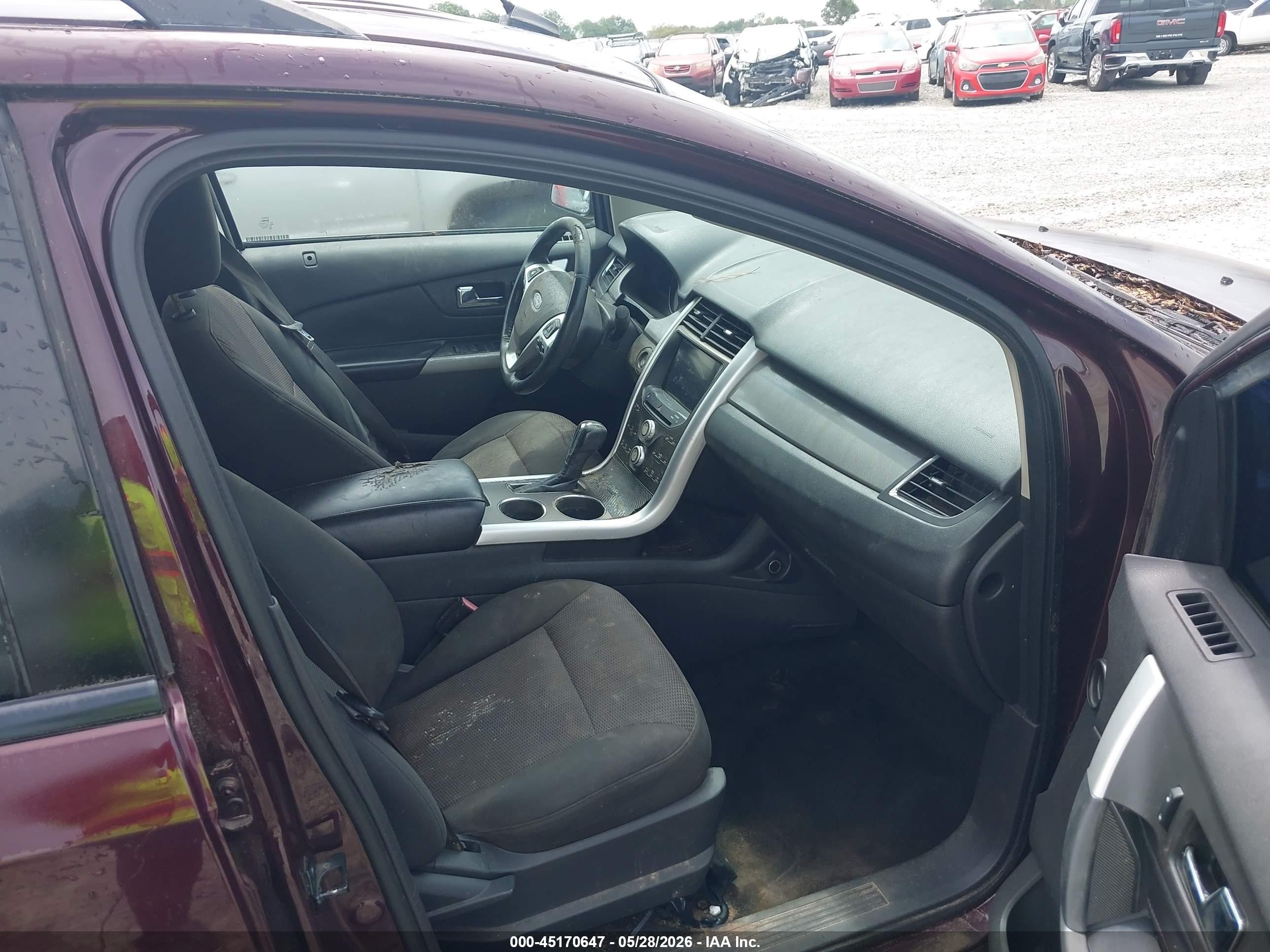 2011 Ford Edge Sel Burgundy vin: 2FMDK4JC5BBB12995