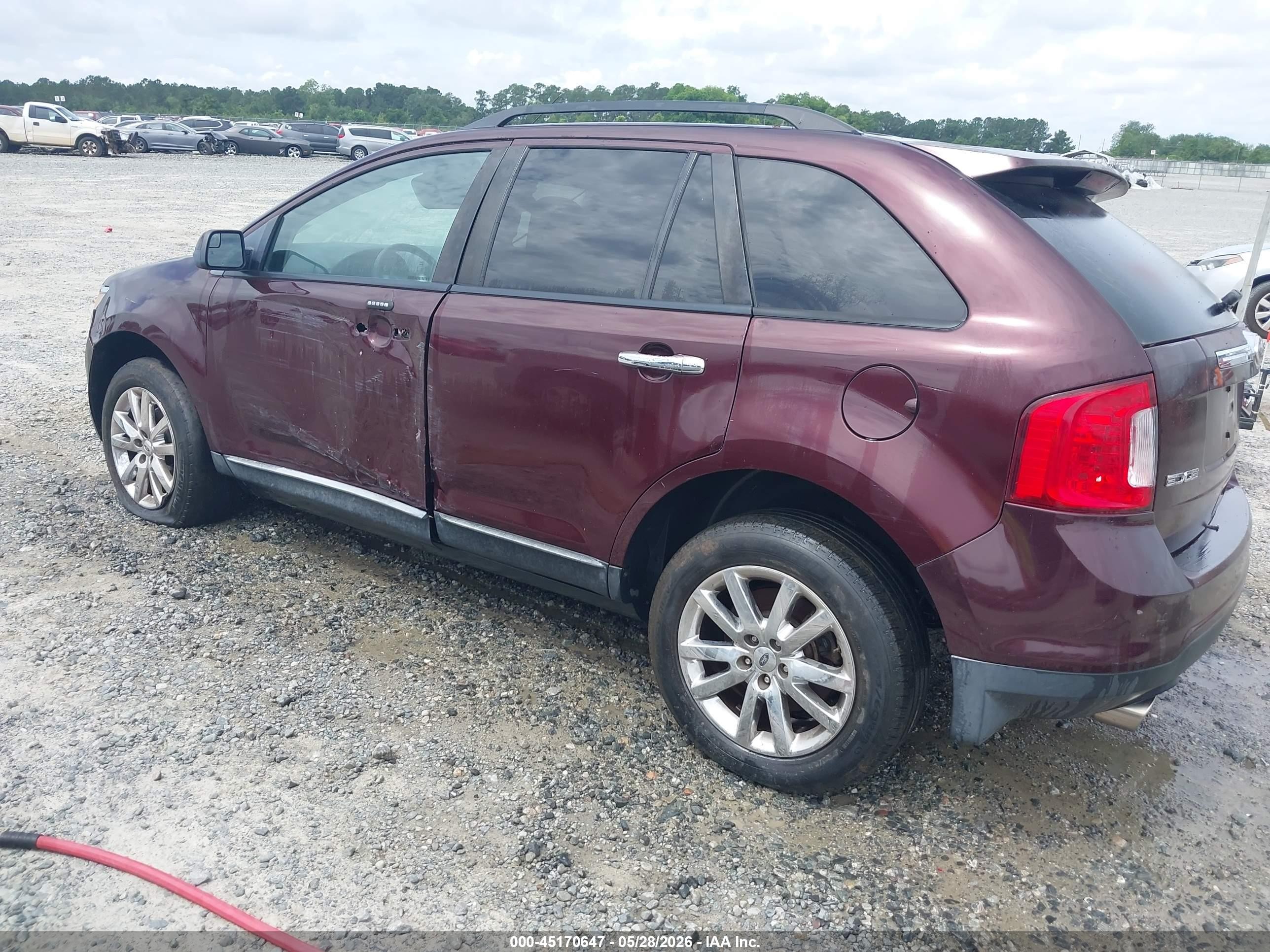 2011 Ford Edge Sel Burgundy vin: 2FMDK4JC5BBB12995