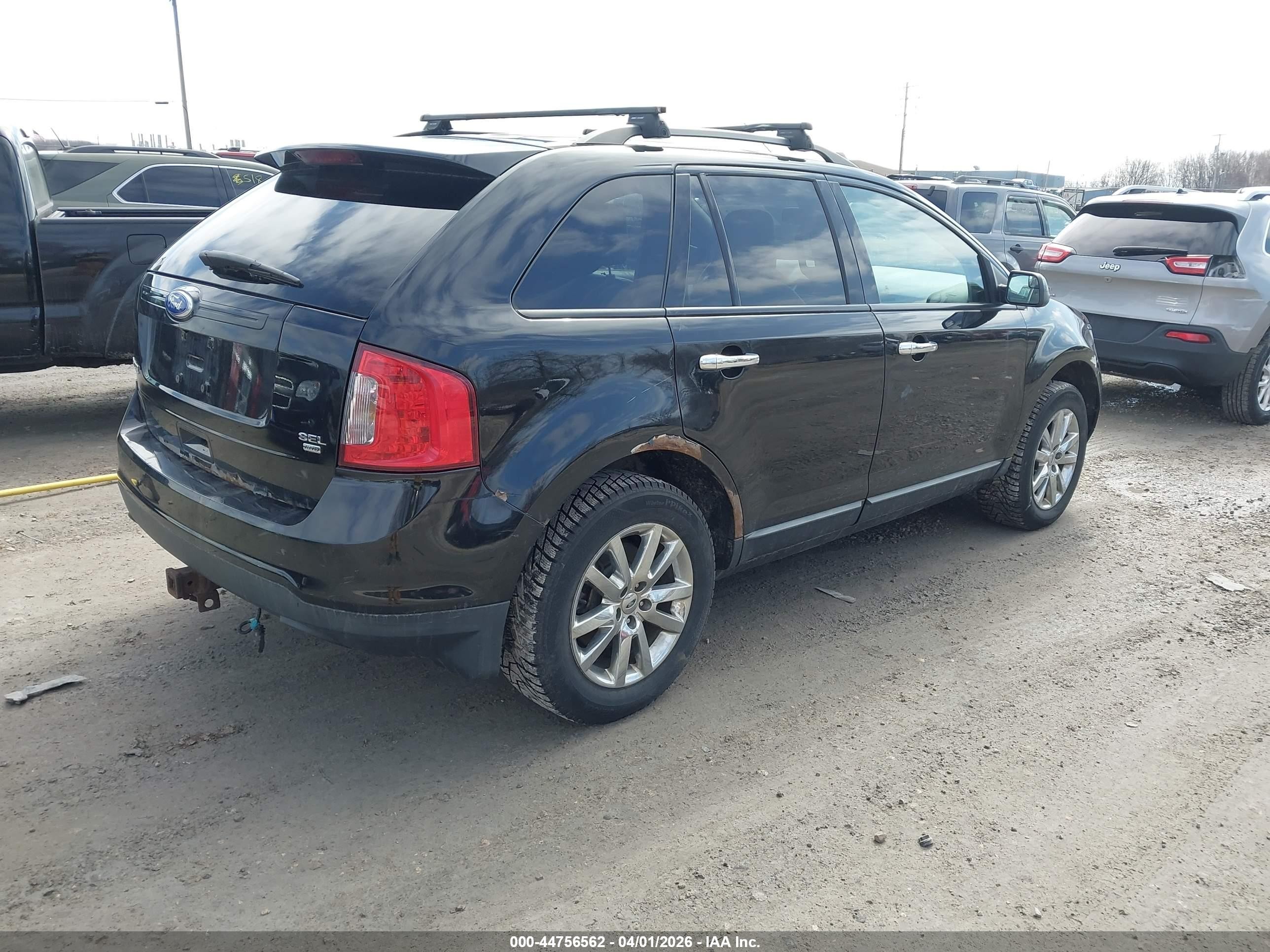 2011 Ford Edge Sel Black vin: 2FMDK4JC5BBB20787