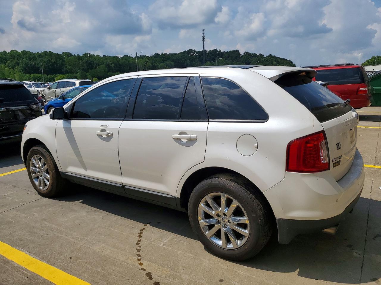 2012 Ford Edge Sel White vin: 2FMDK4JC5CBA01199