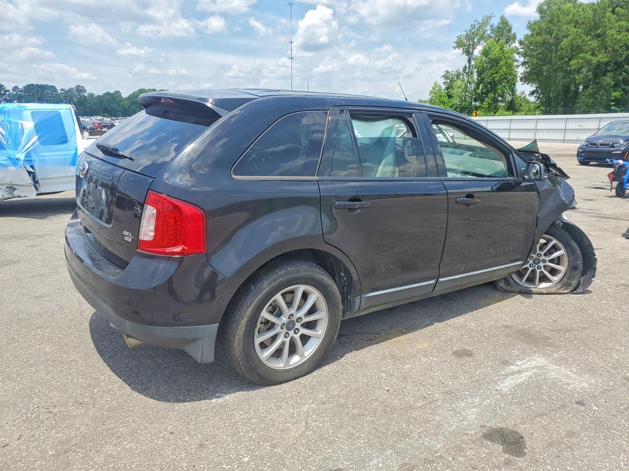 2012 Ford Edge Sel Черный vin: 2FMDK4JC5CBA33036