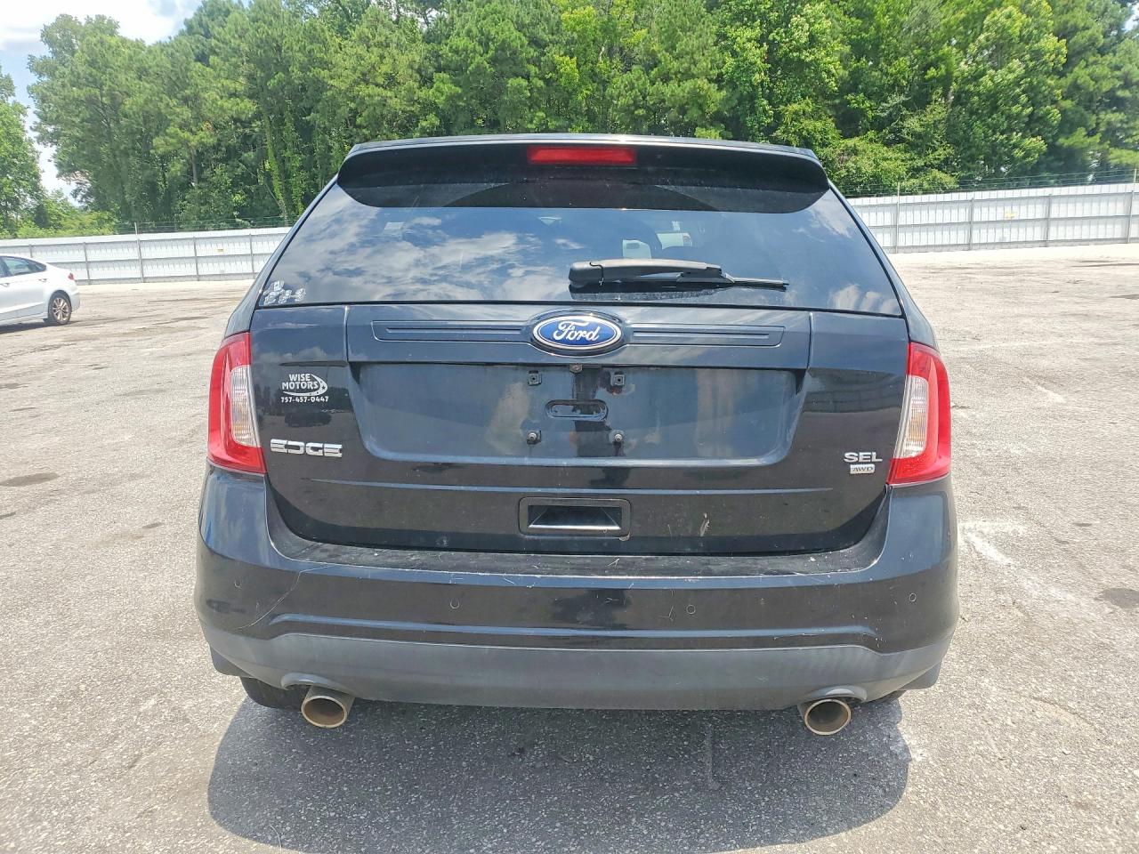 2012 Ford Edge Sel Черный vin: 2FMDK4JC5CBA33036
