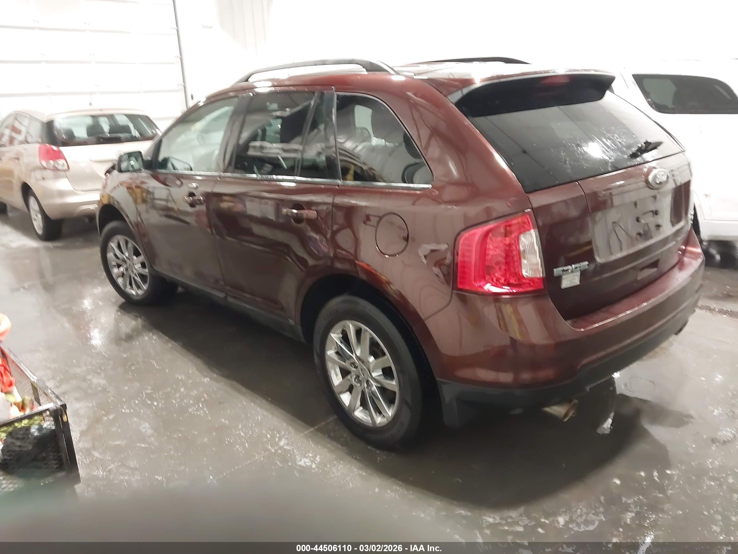 2012 Ford Edge Sel Темно-бордовый vin: 2FMDK4JC5CBA69826