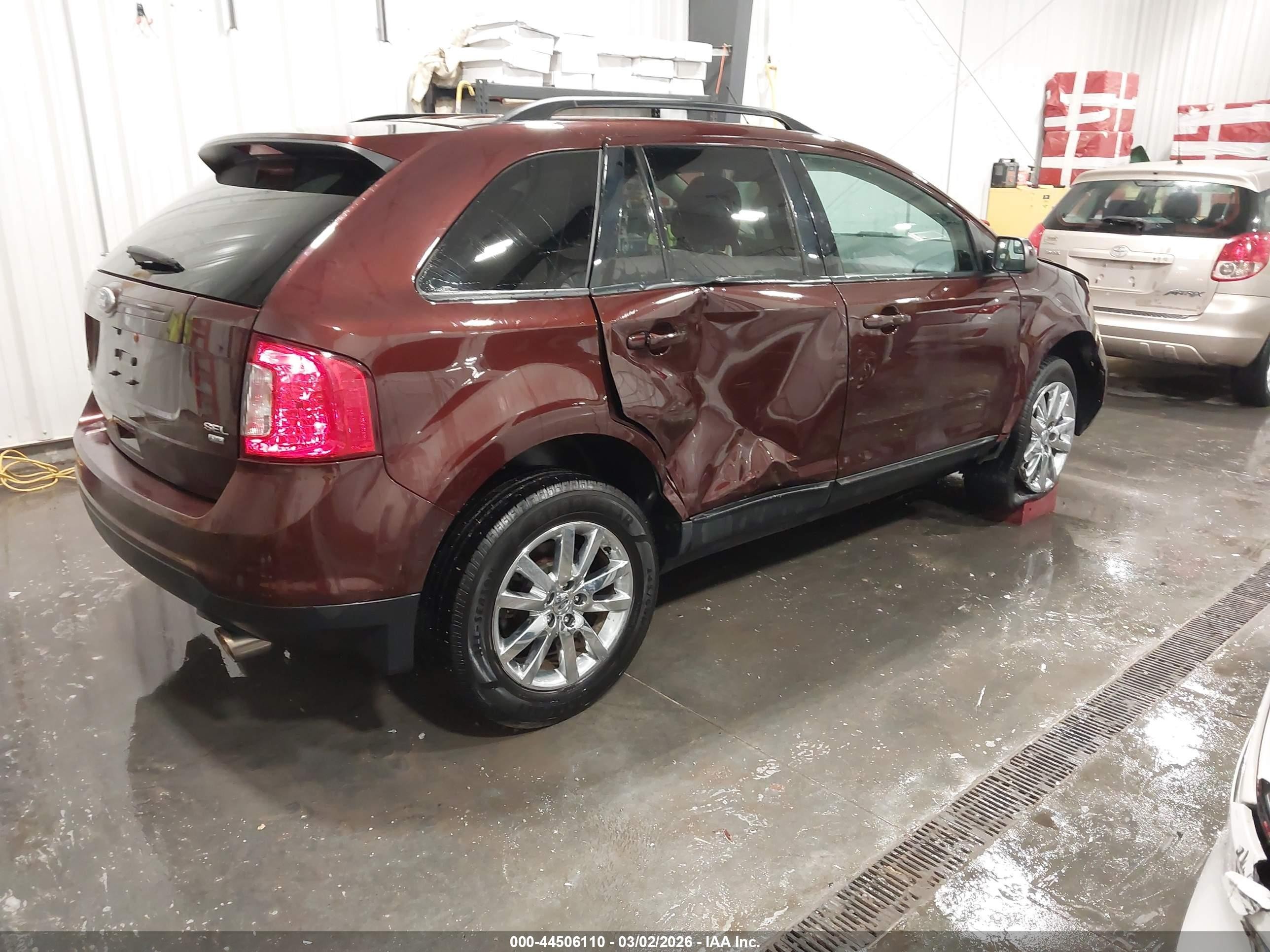2012 Ford Edge Sel Темно-бордовый vin: 2FMDK4JC5CBA69826