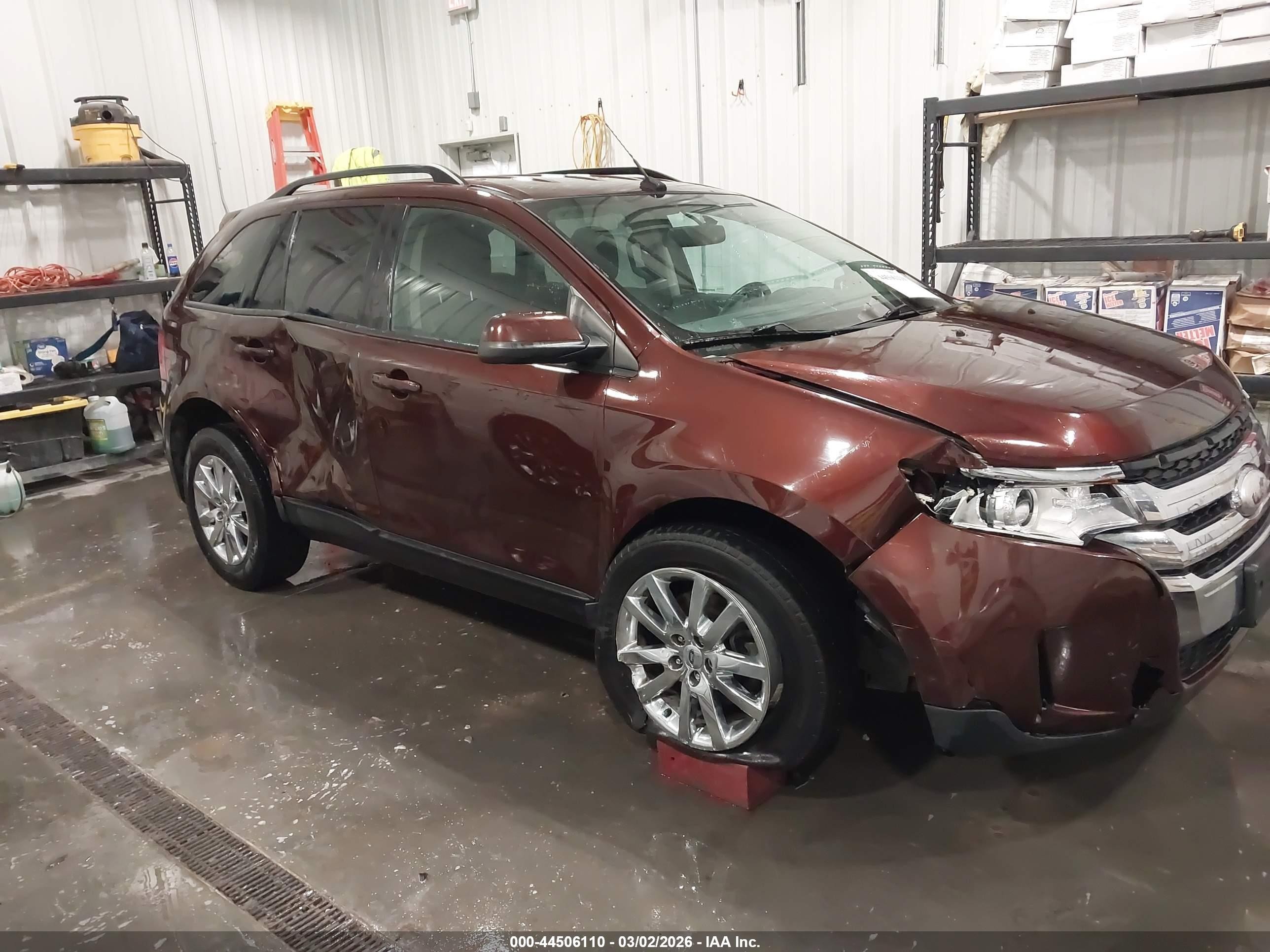 2012 Ford Edge Sel Темно-бордовый vin: 2FMDK4JC5CBA69826