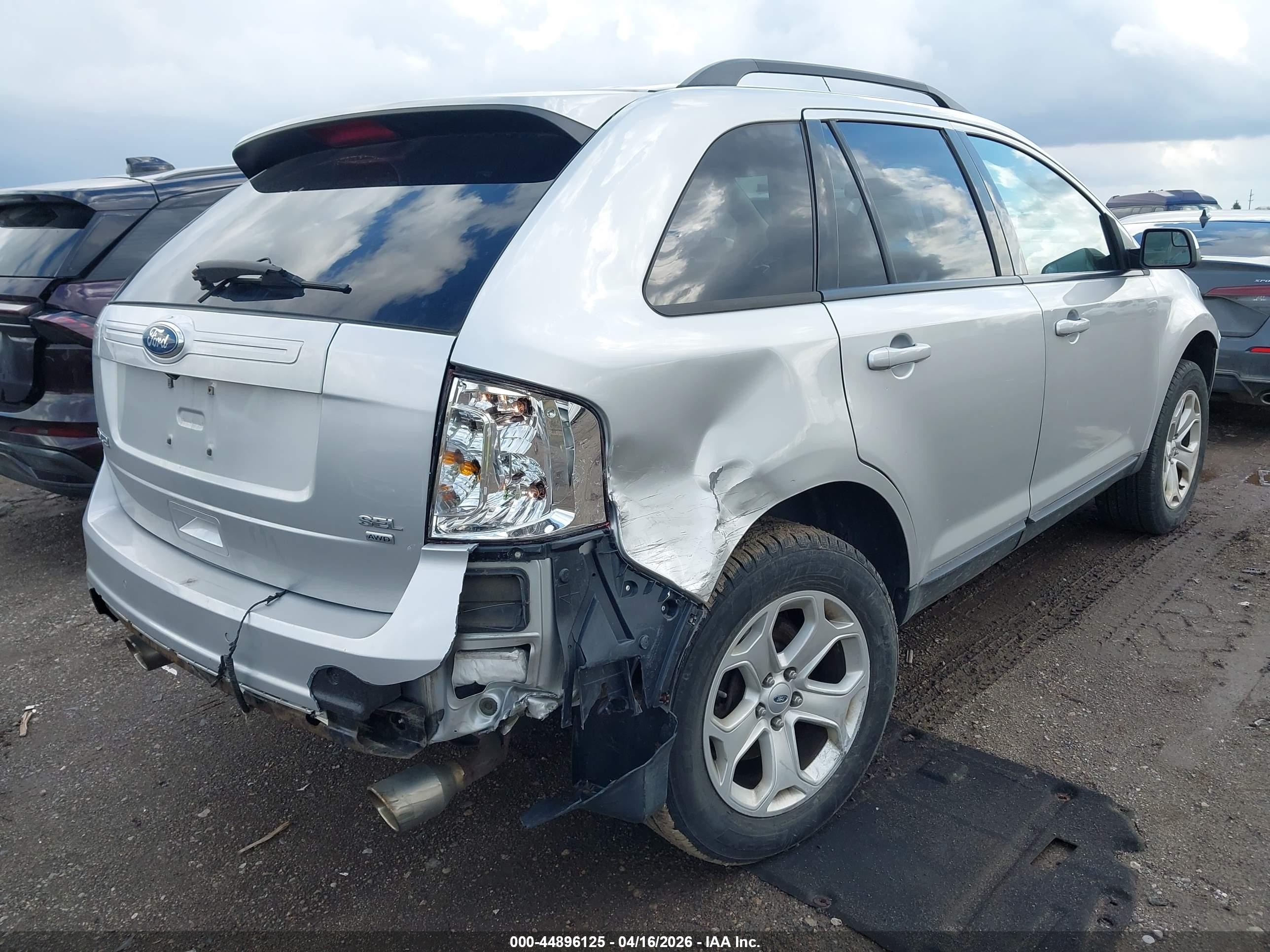 2012 Ford Edge Sel Silver vin: 2FMDK4JC5CBA89543