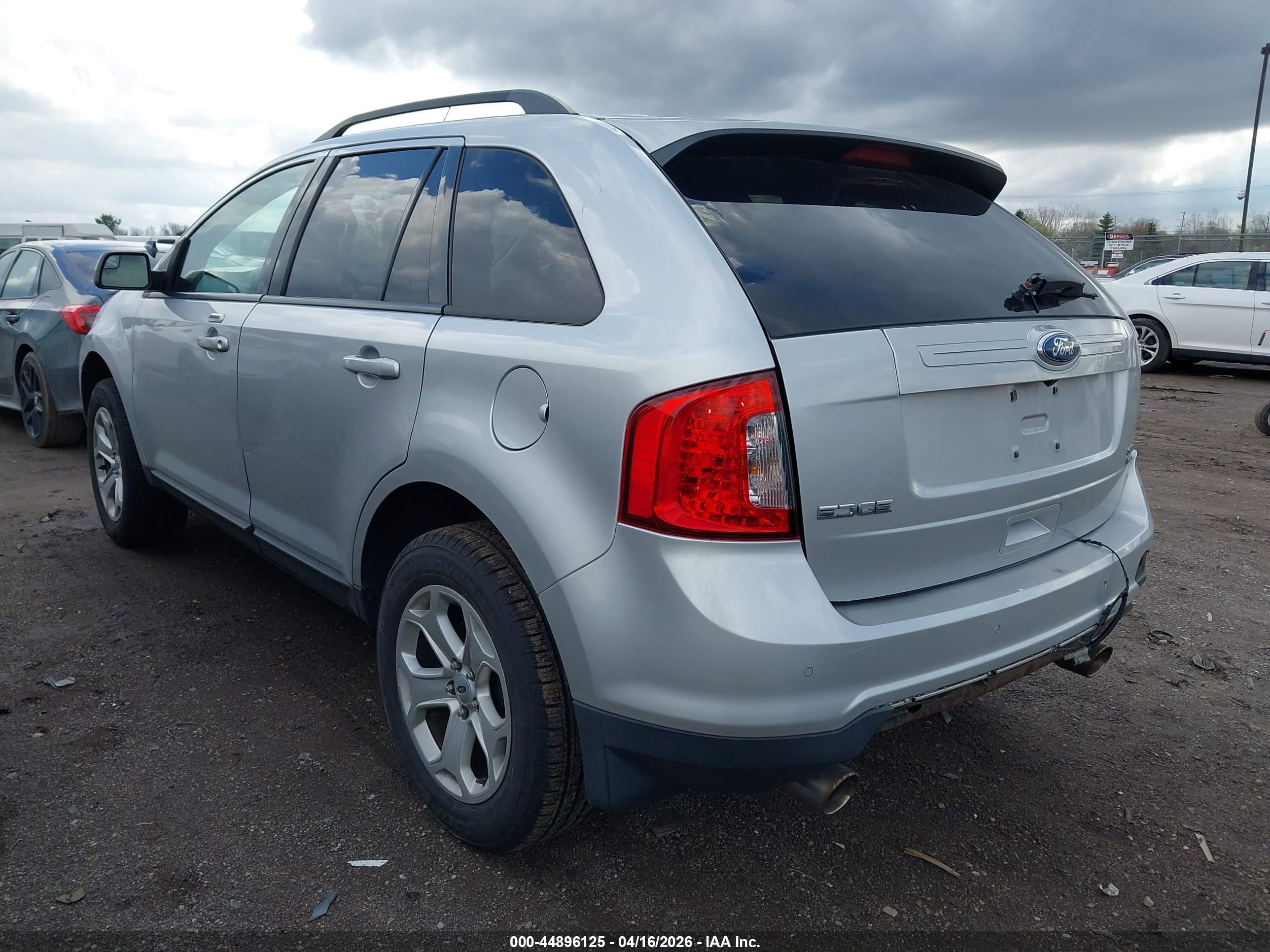 2012 Ford Edge Sel Silver vin: 2FMDK4JC5CBA89543