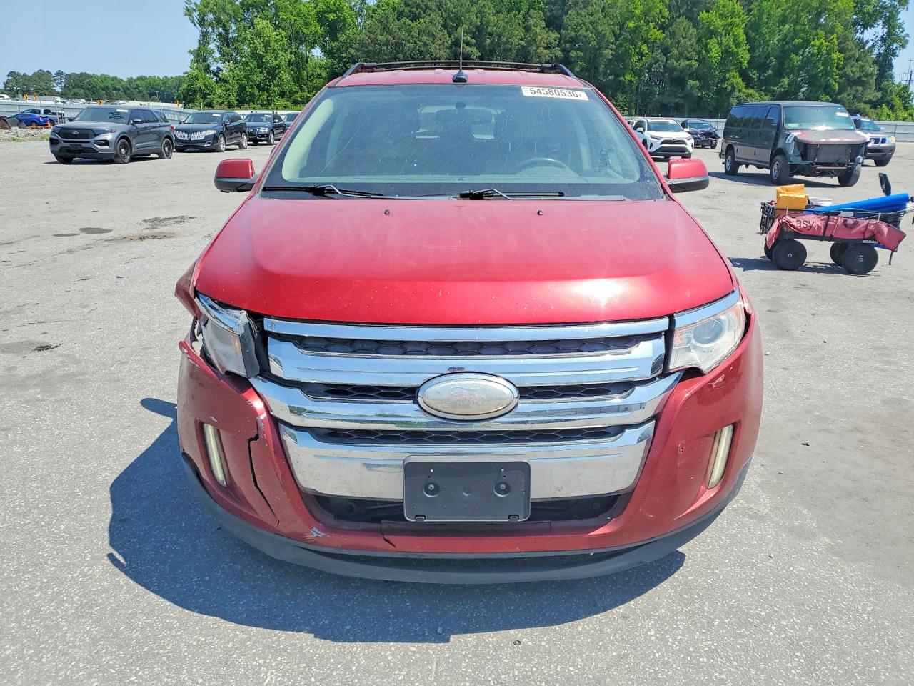2012 Ford Edge Sel Burgundy vin: 2FMDK4JC5CBA94161