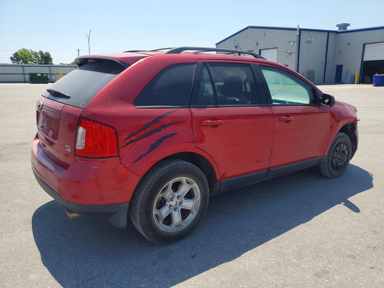 2012 Ford Edge Sel Burgundy vin: 2FMDK4JC5CBA94161