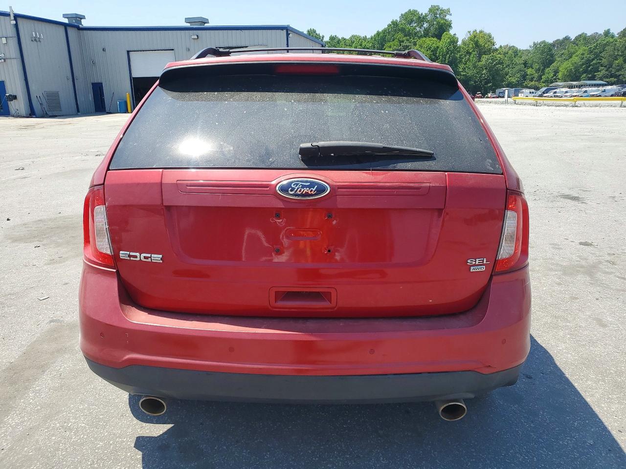 2012 Ford Edge Sel Burgundy vin: 2FMDK4JC5CBA94161
