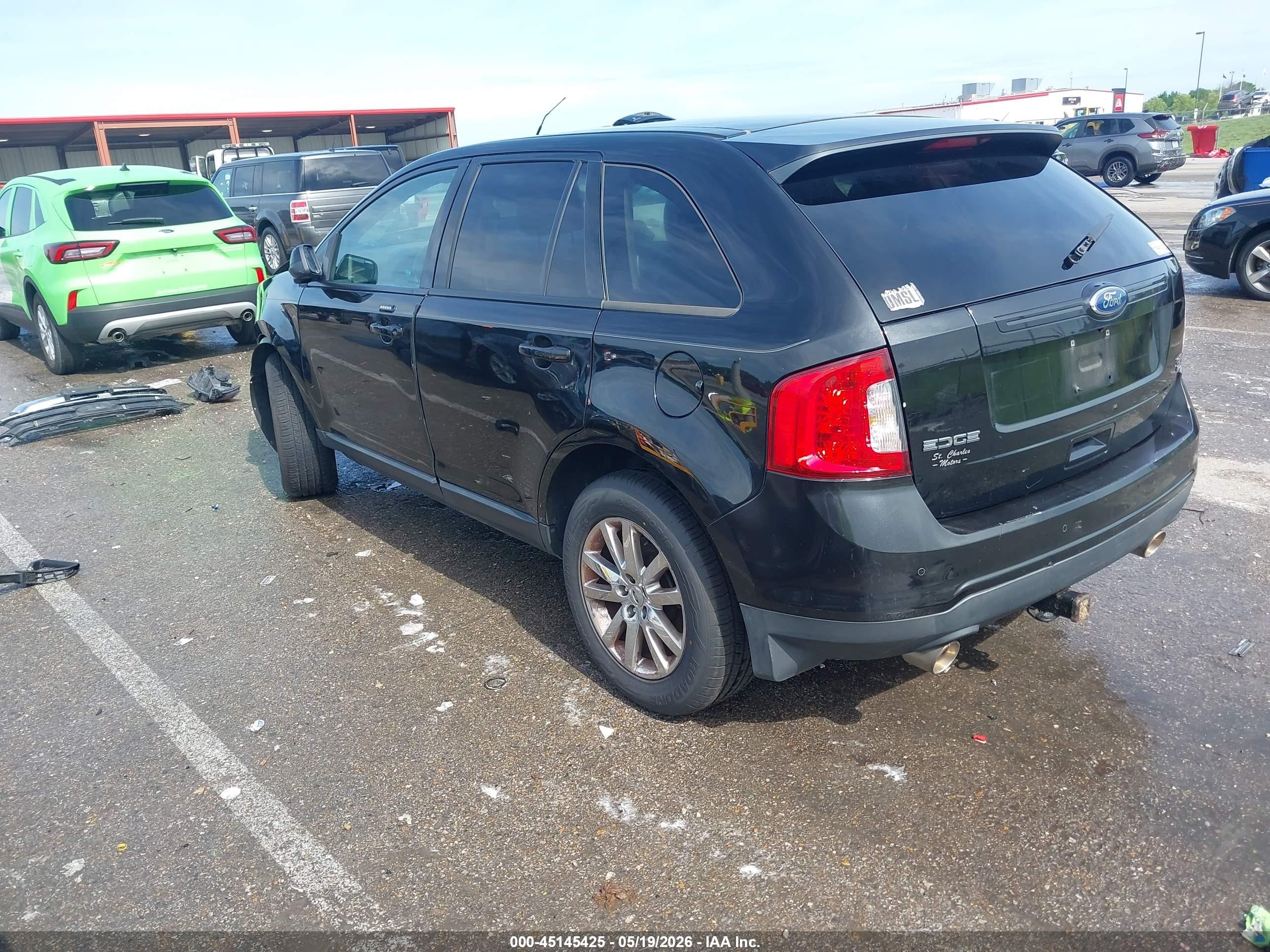 2012 Ford Edge Sel Black vin: 2FMDK4JC5CBA94502