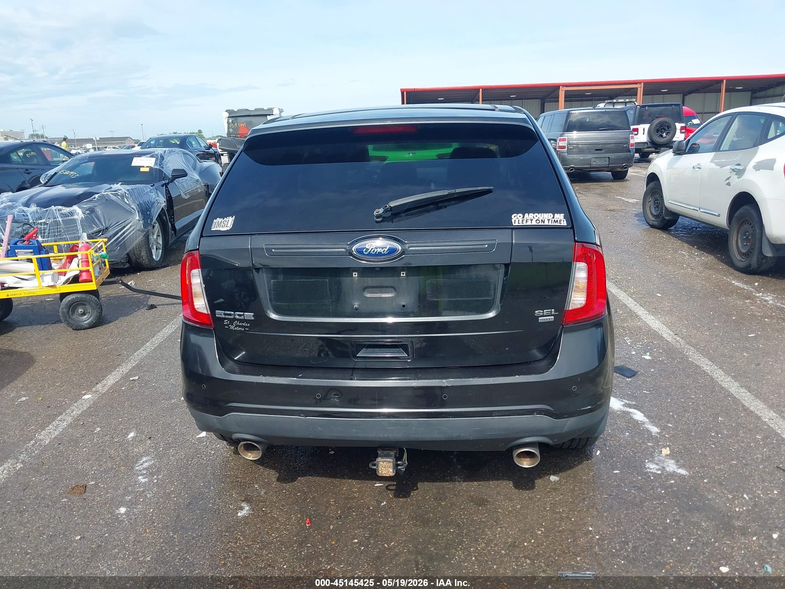 2012 Ford Edge Sel Black vin: 2FMDK4JC5CBA94502