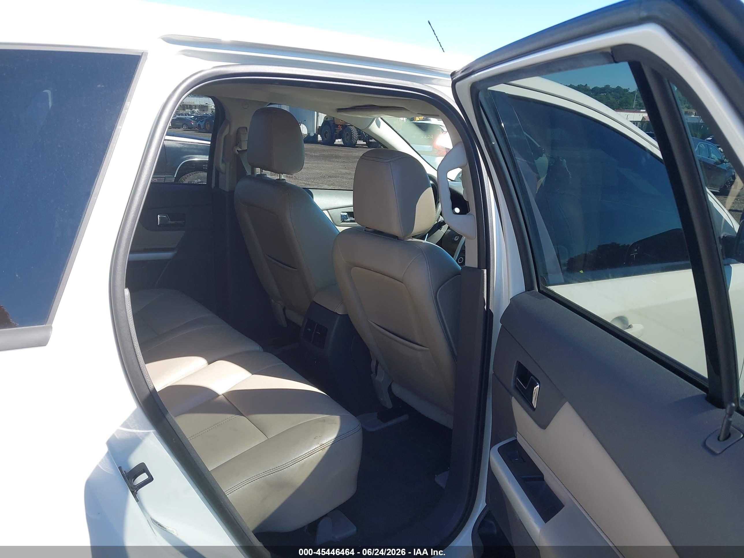 2013 Ford Edge Sel White vin: 2FMDK4JC5DBA28274