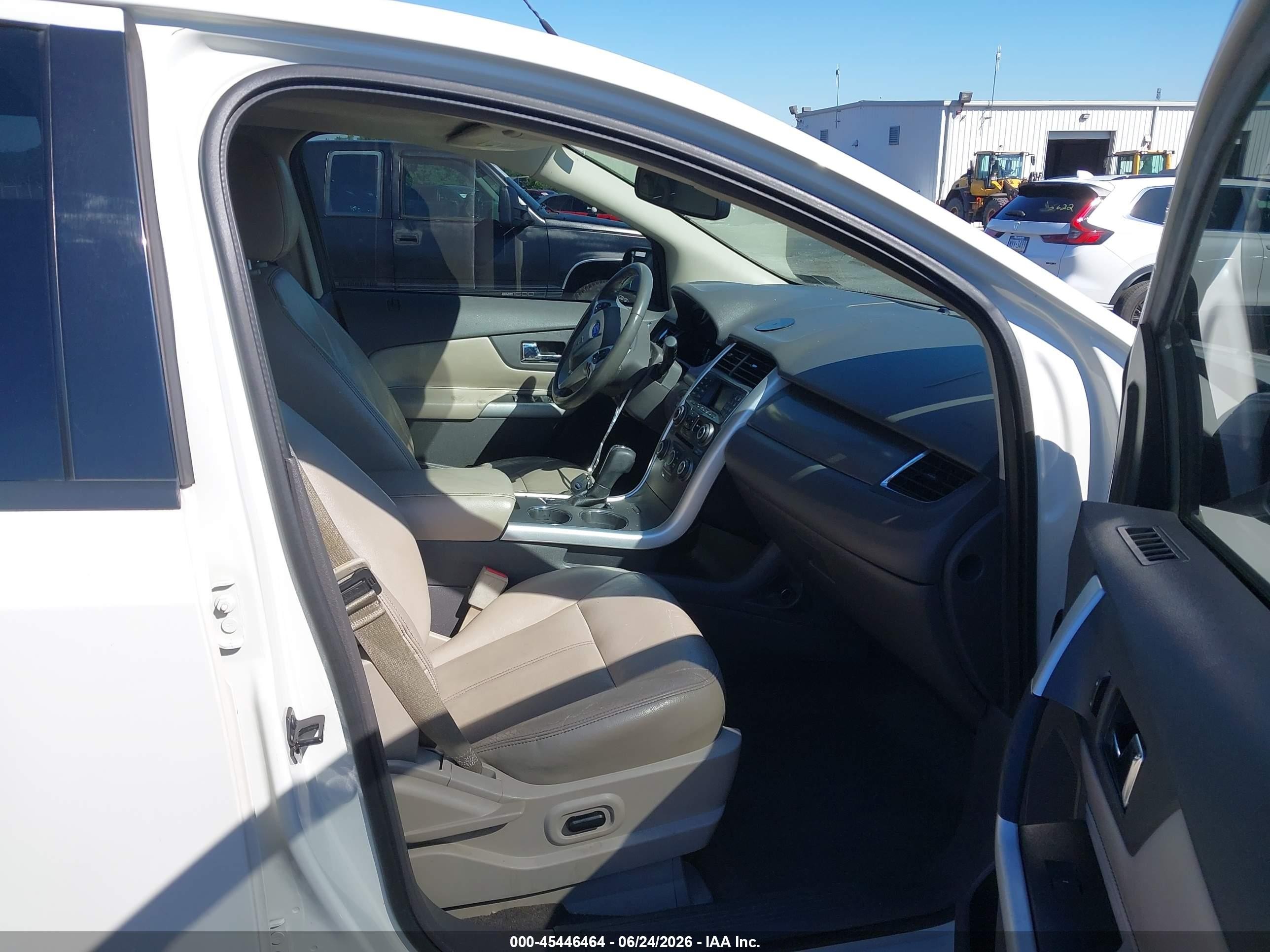 2013 Ford Edge Sel White vin: 2FMDK4JC5DBA28274
