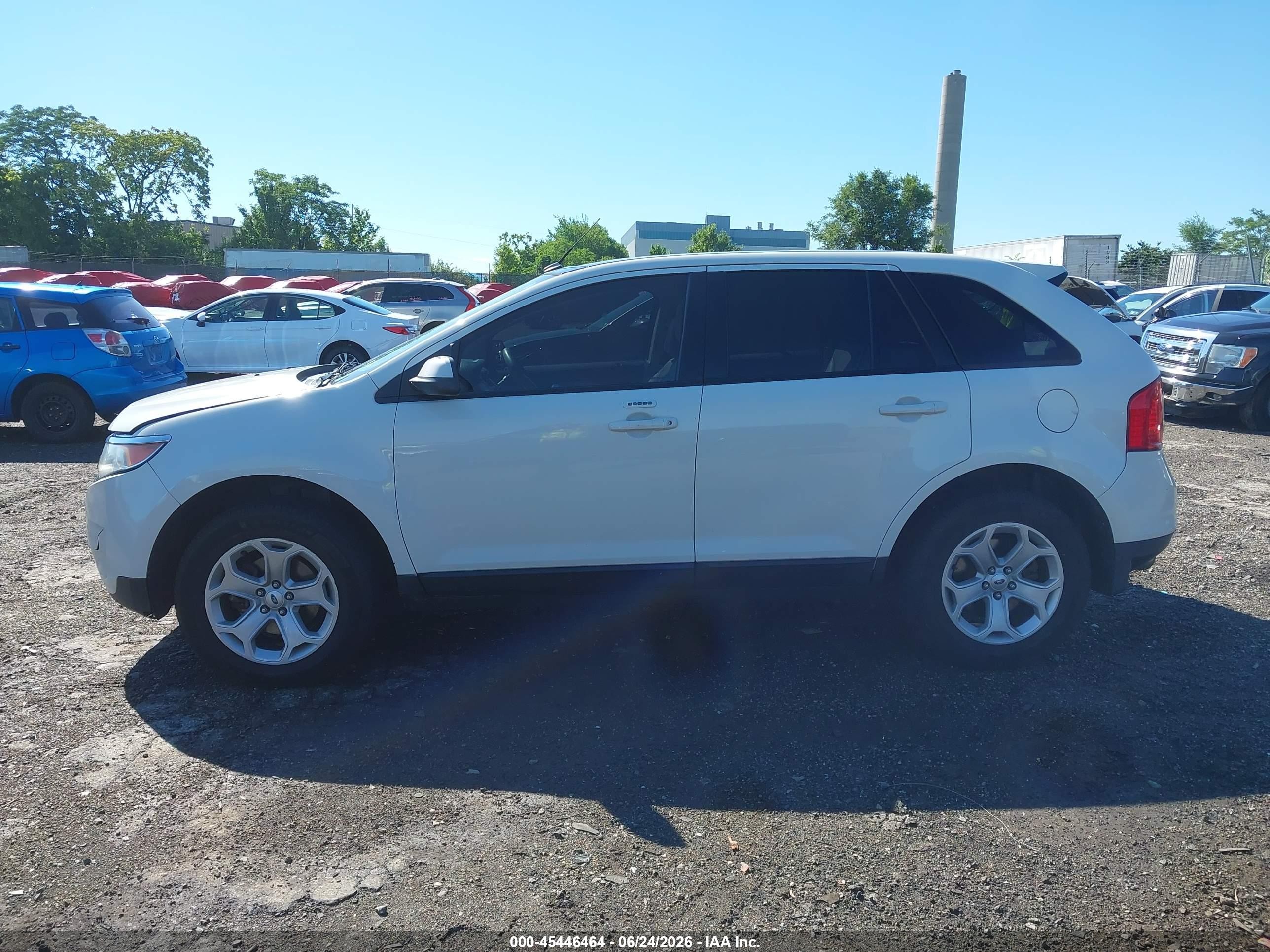 2013 Ford Edge Sel White vin: 2FMDK4JC5DBA28274