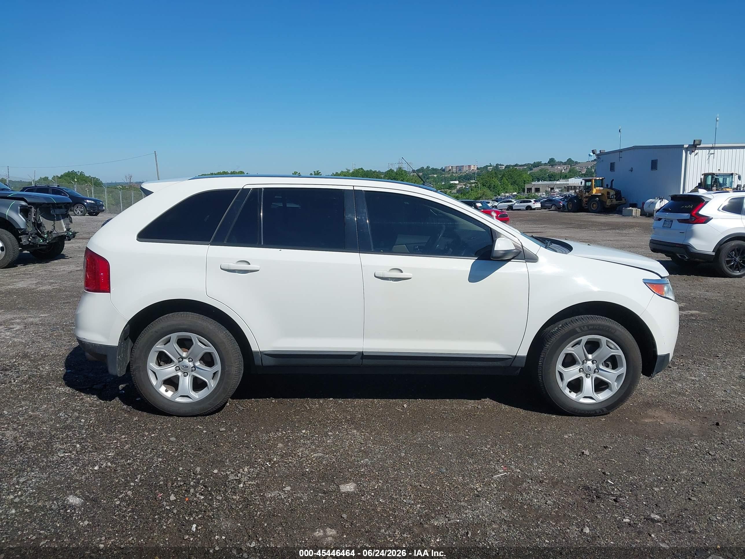 2013 Ford Edge Sel White vin: 2FMDK4JC5DBA28274