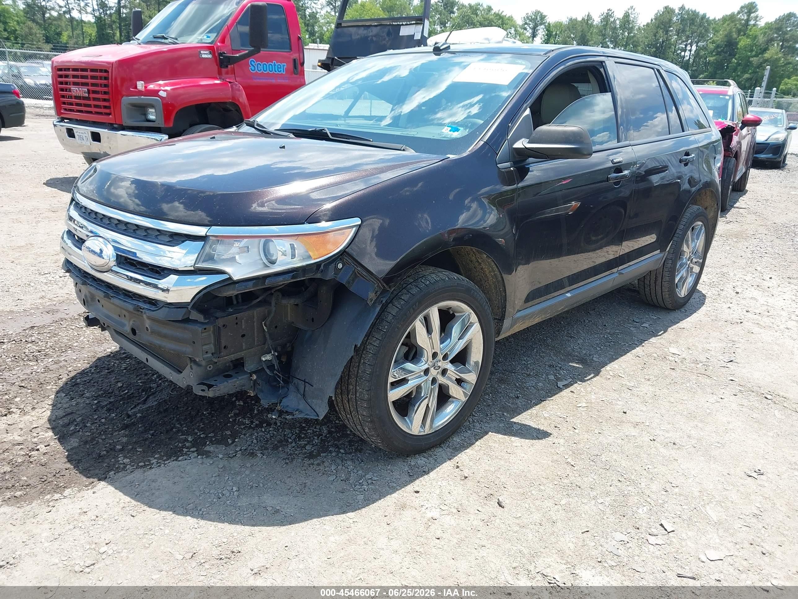 2013 Ford Edge Sel Burgundy vin: 2FMDK4JC5DBA57158