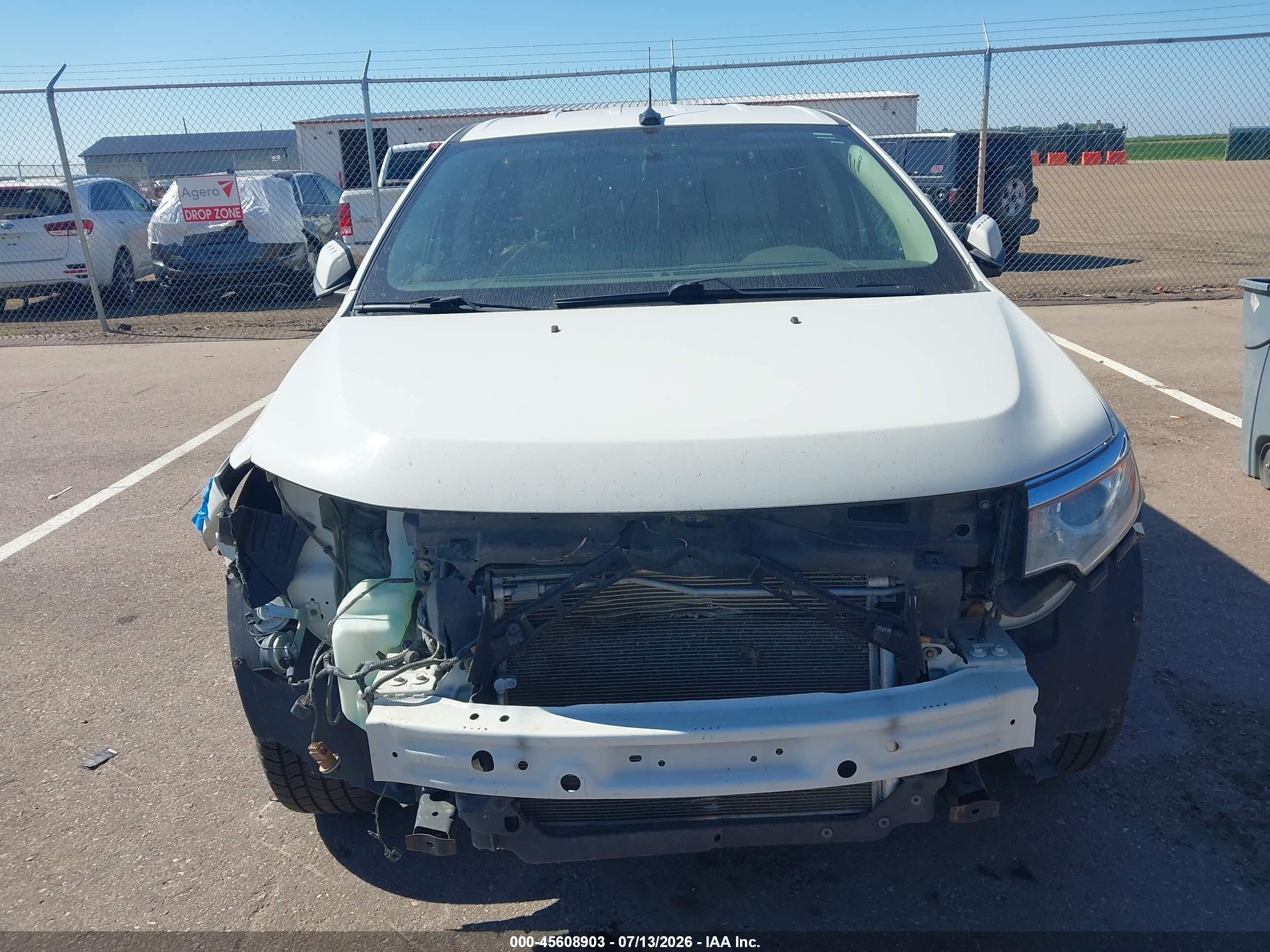 2013 Ford Edge Sel White vin: 2FMDK4JC5DBA63901