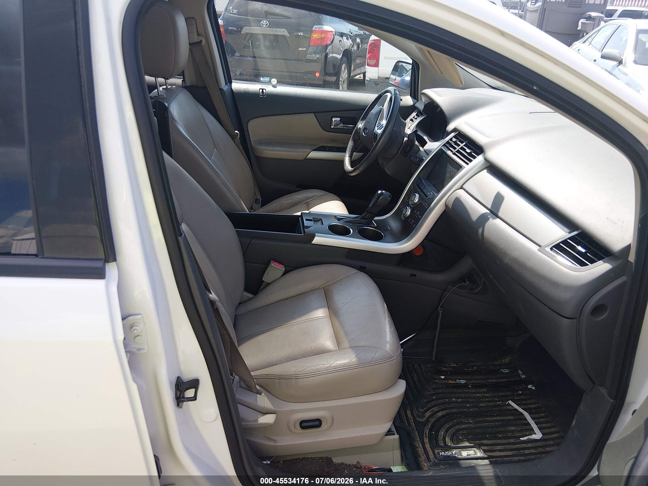 2013 Ford Edge Sel White vin: 2FMDK4JC5DBA95196