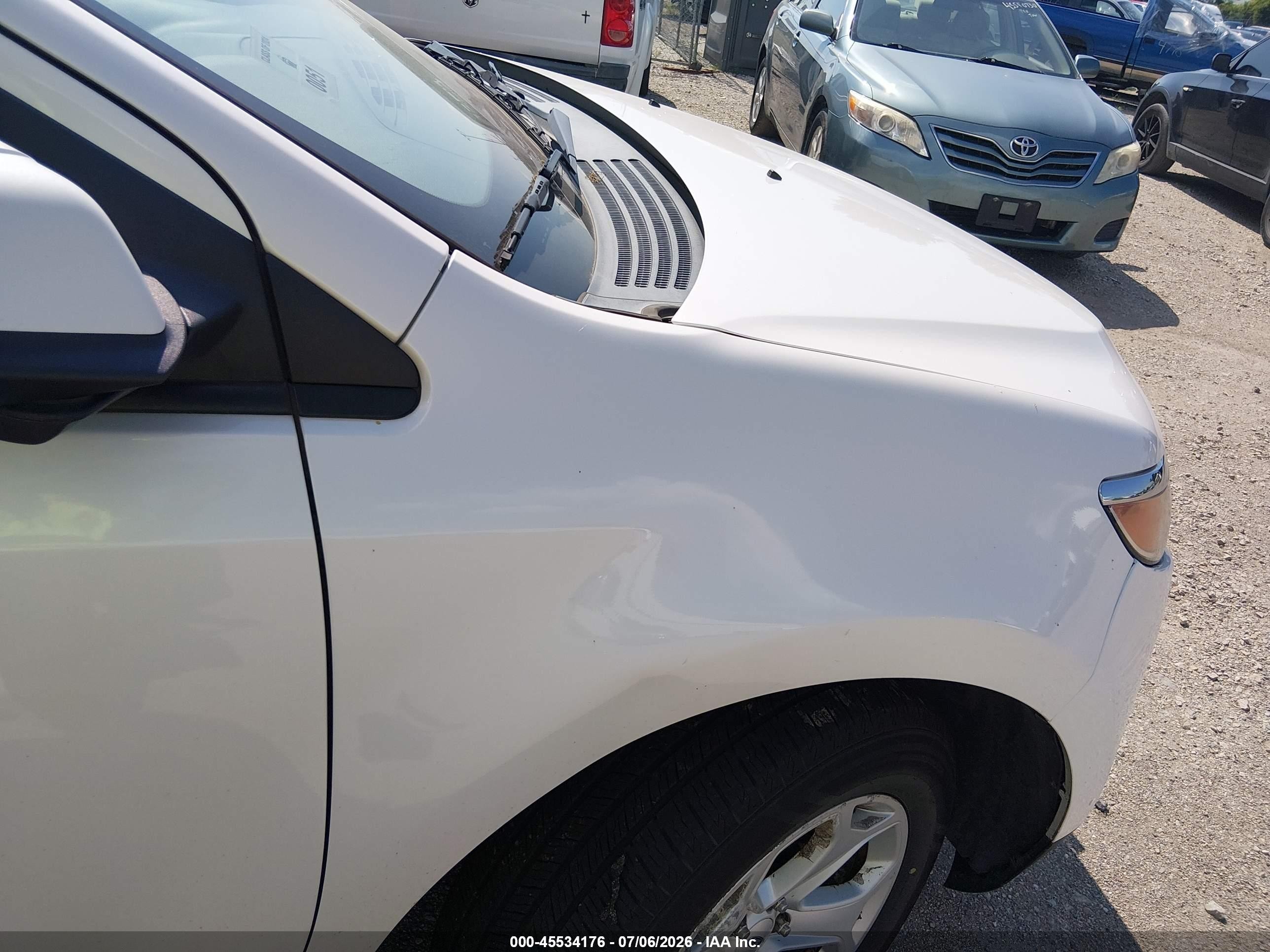 2013 Ford Edge Sel White vin: 2FMDK4JC5DBA95196