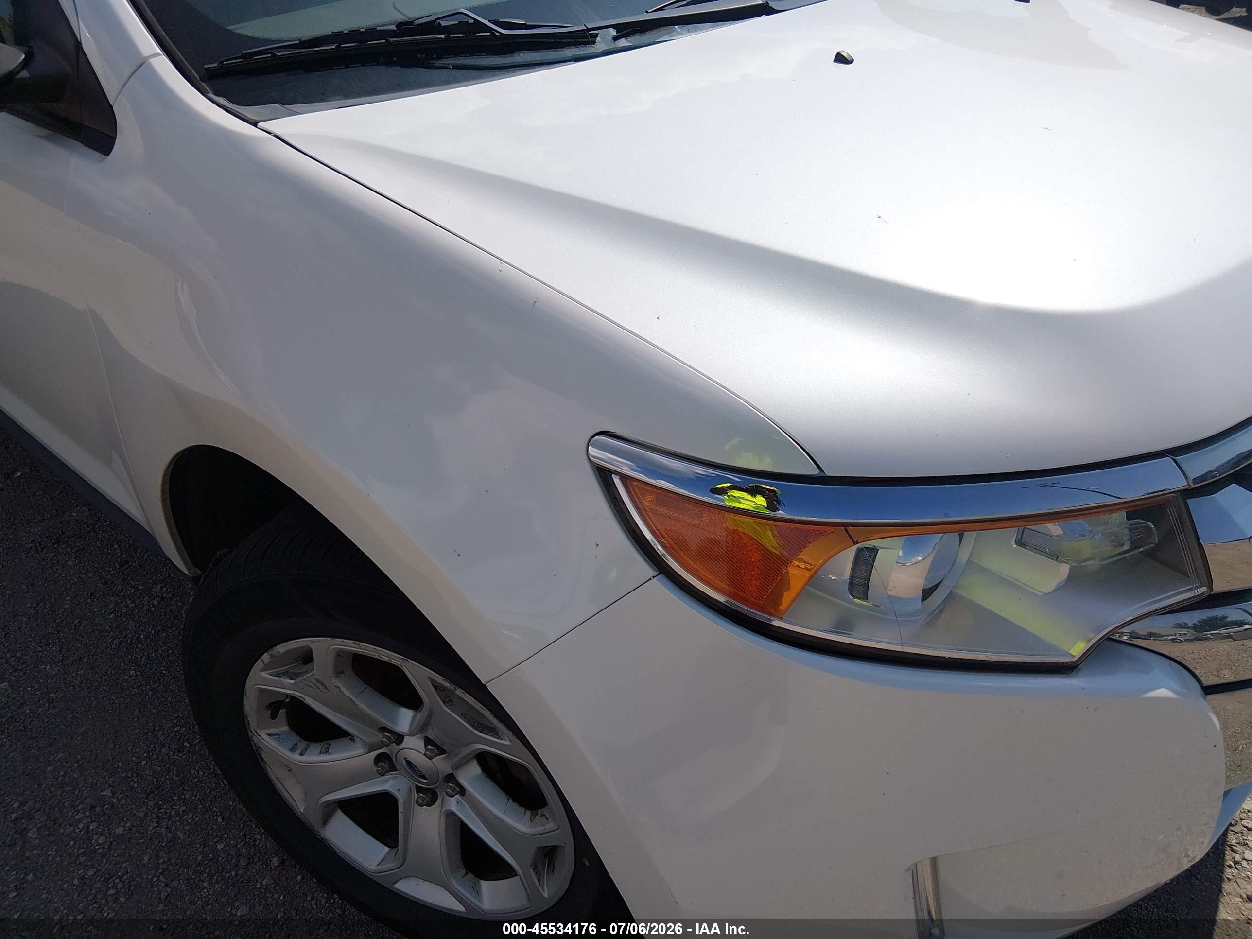 2013 Ford Edge Sel White vin: 2FMDK4JC5DBA95196