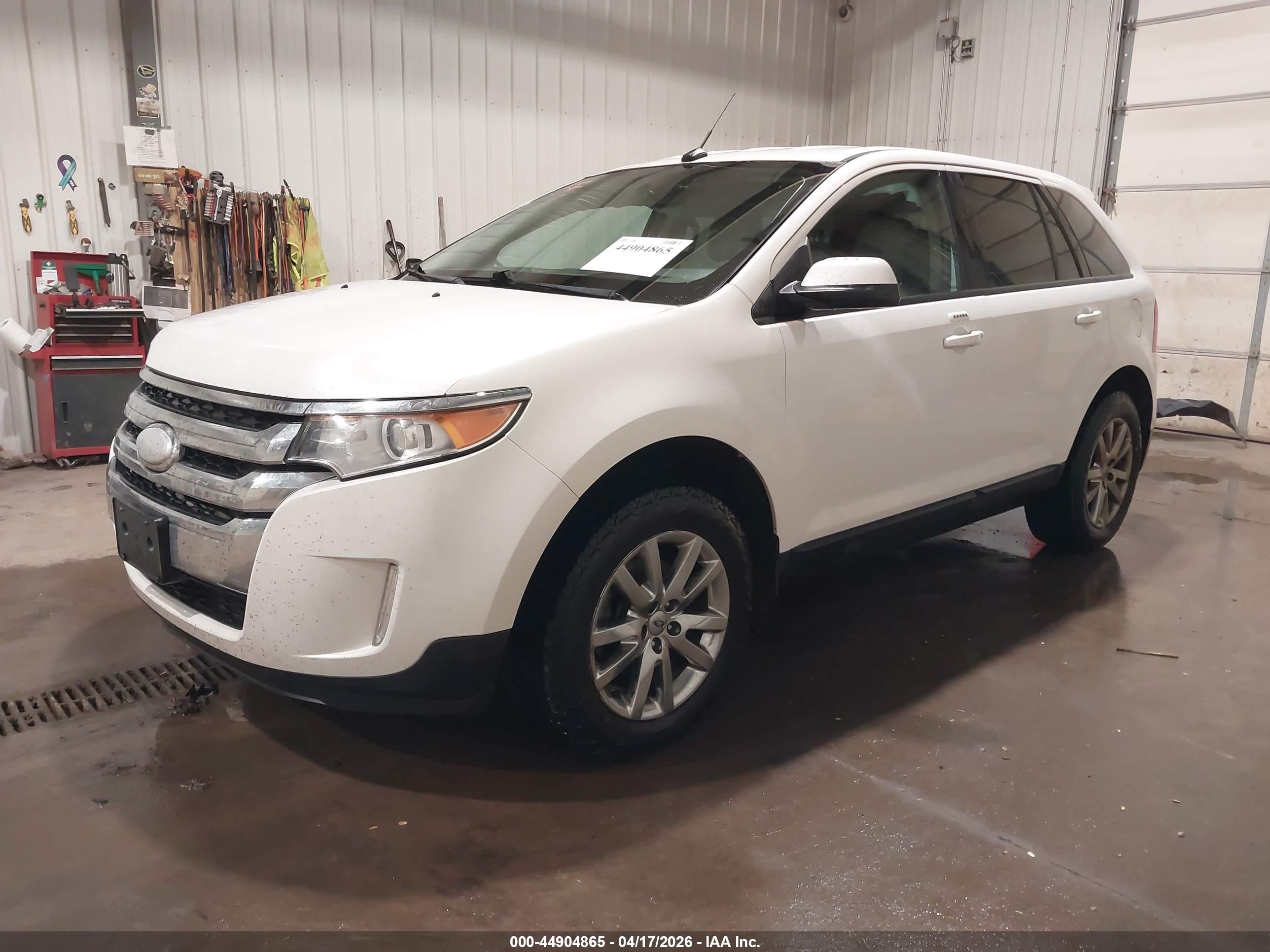 2013 Ford Edge Sel White vin: 2FMDK4JC5DBB21912