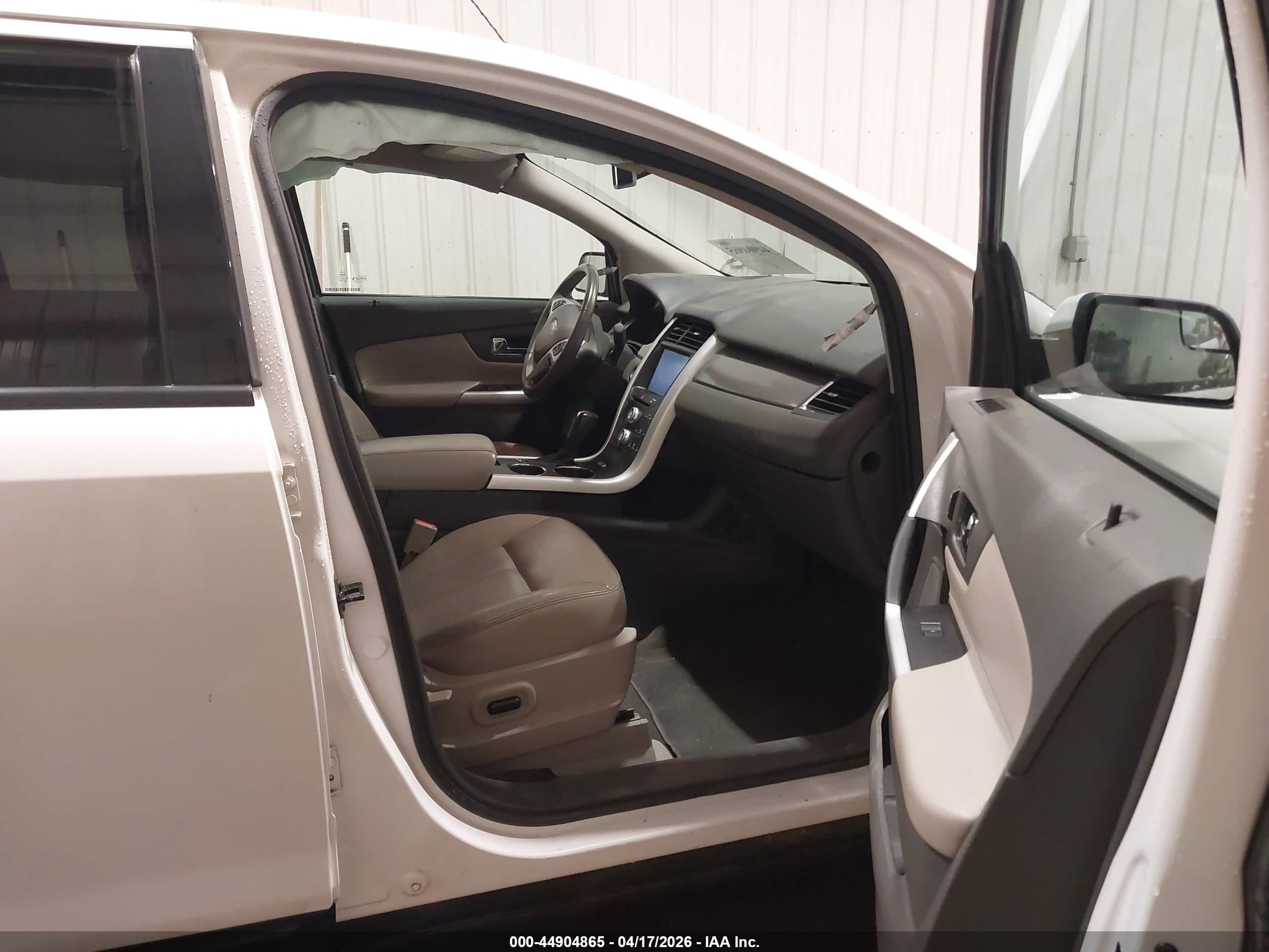 2013 Ford Edge Sel White vin: 2FMDK4JC5DBB21912