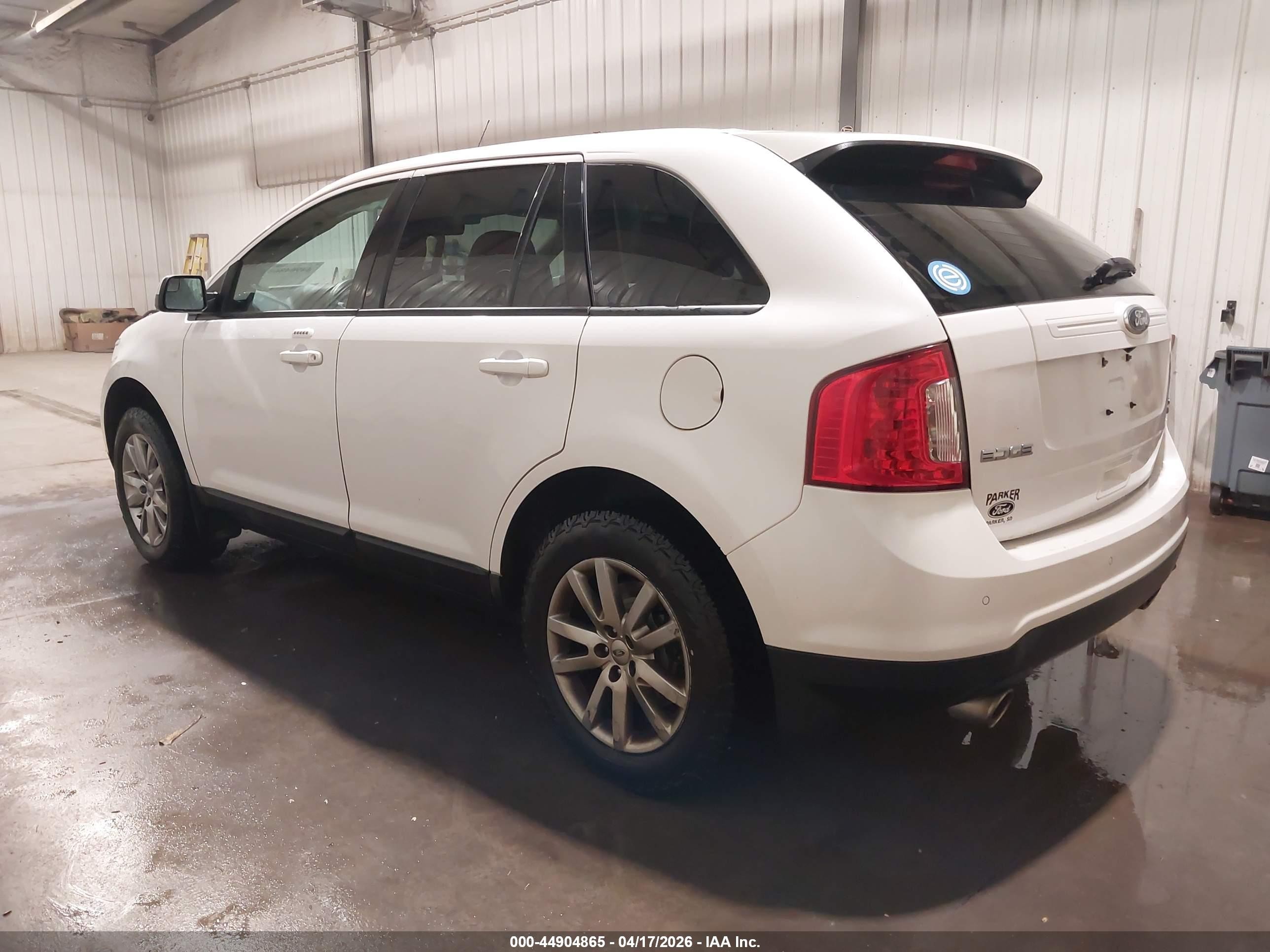2013 Ford Edge Sel White vin: 2FMDK4JC5DBB21912