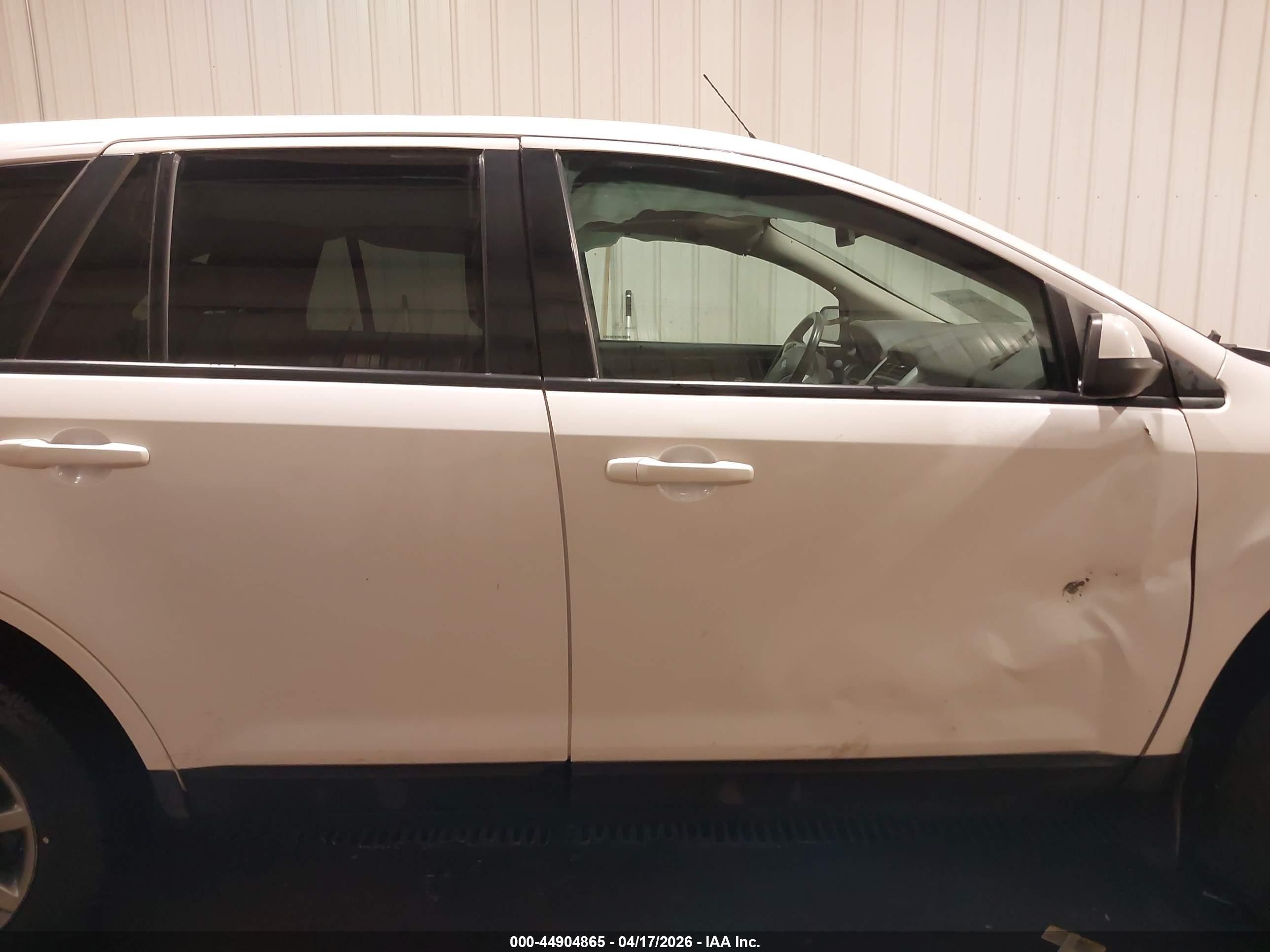 2013 Ford Edge Sel White vin: 2FMDK4JC5DBB21912