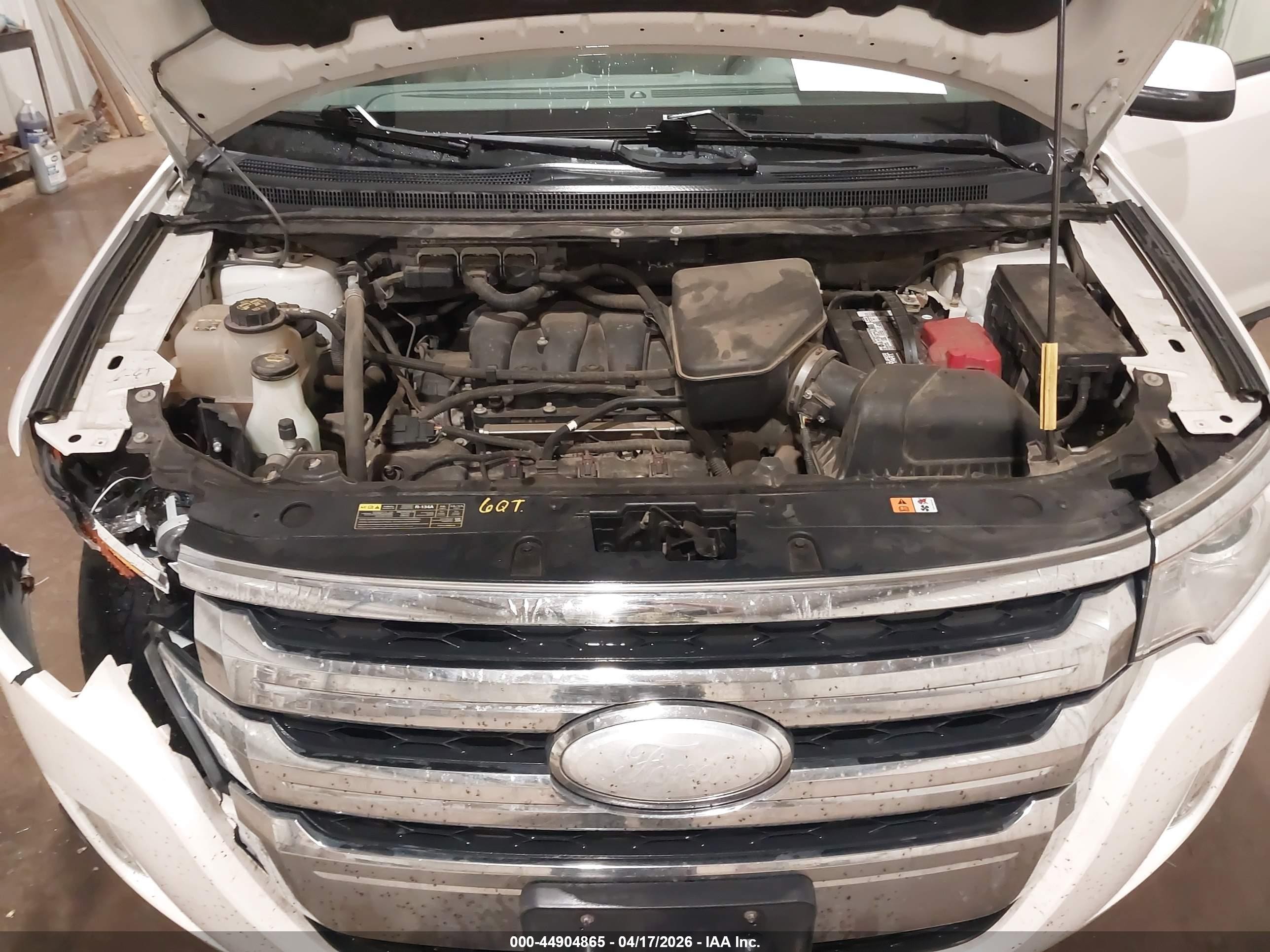 2013 Ford Edge Sel White vin: 2FMDK4JC5DBB21912