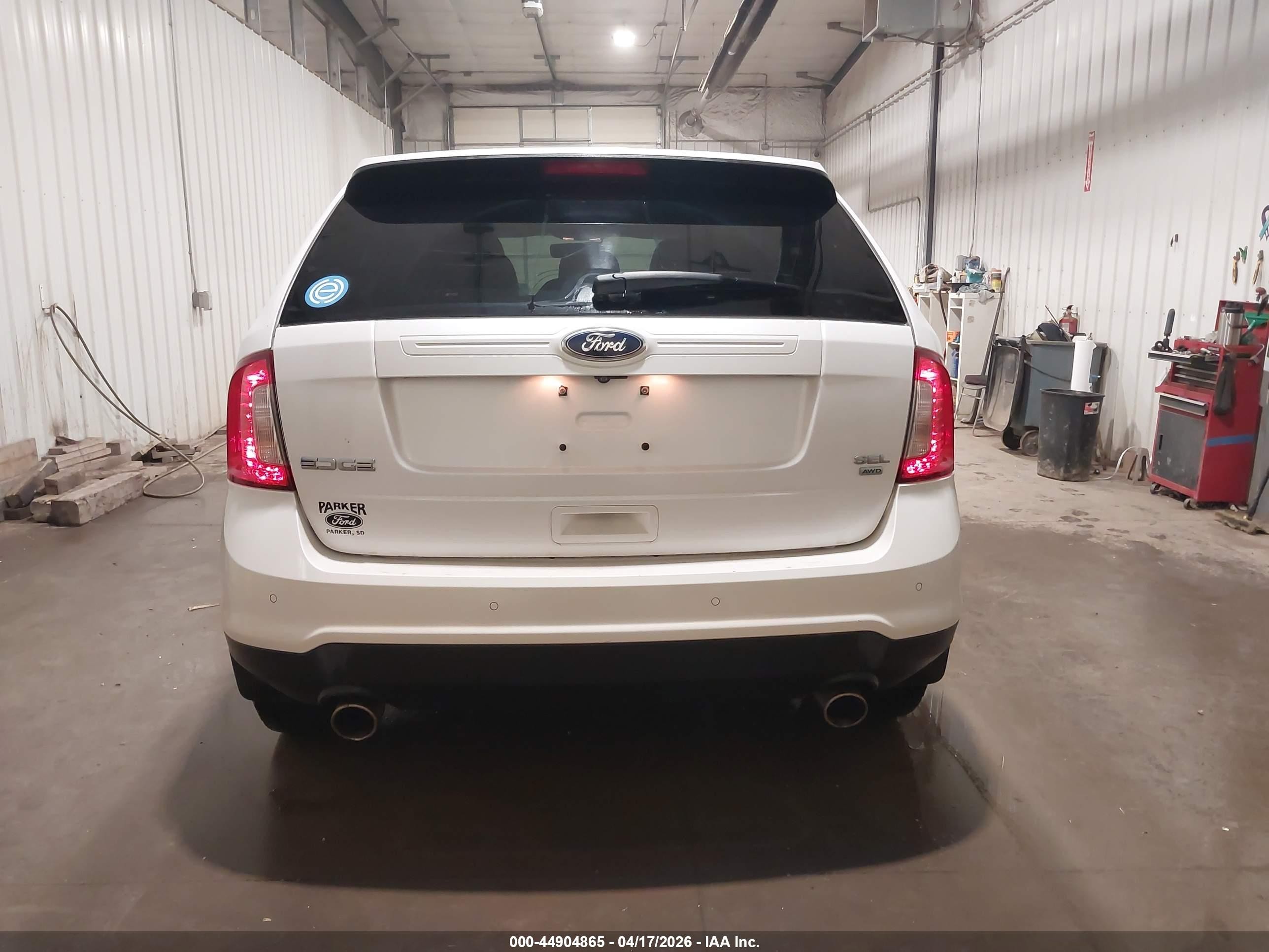 2013 Ford Edge Sel White vin: 2FMDK4JC5DBB21912