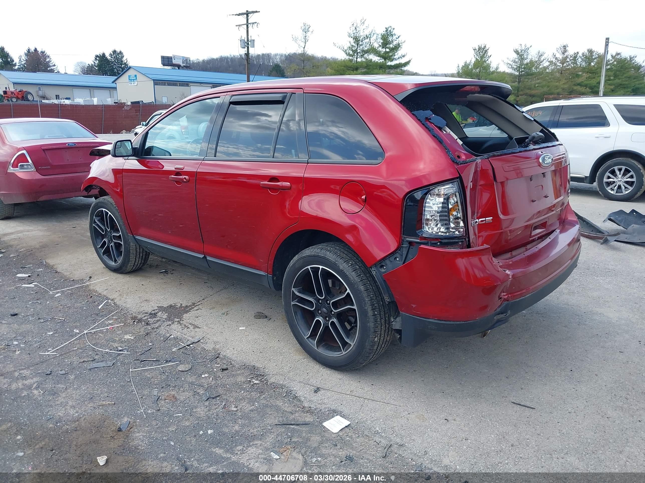 2013 Ford Edge Sel Red vin: 2FMDK4JC5DBB50942