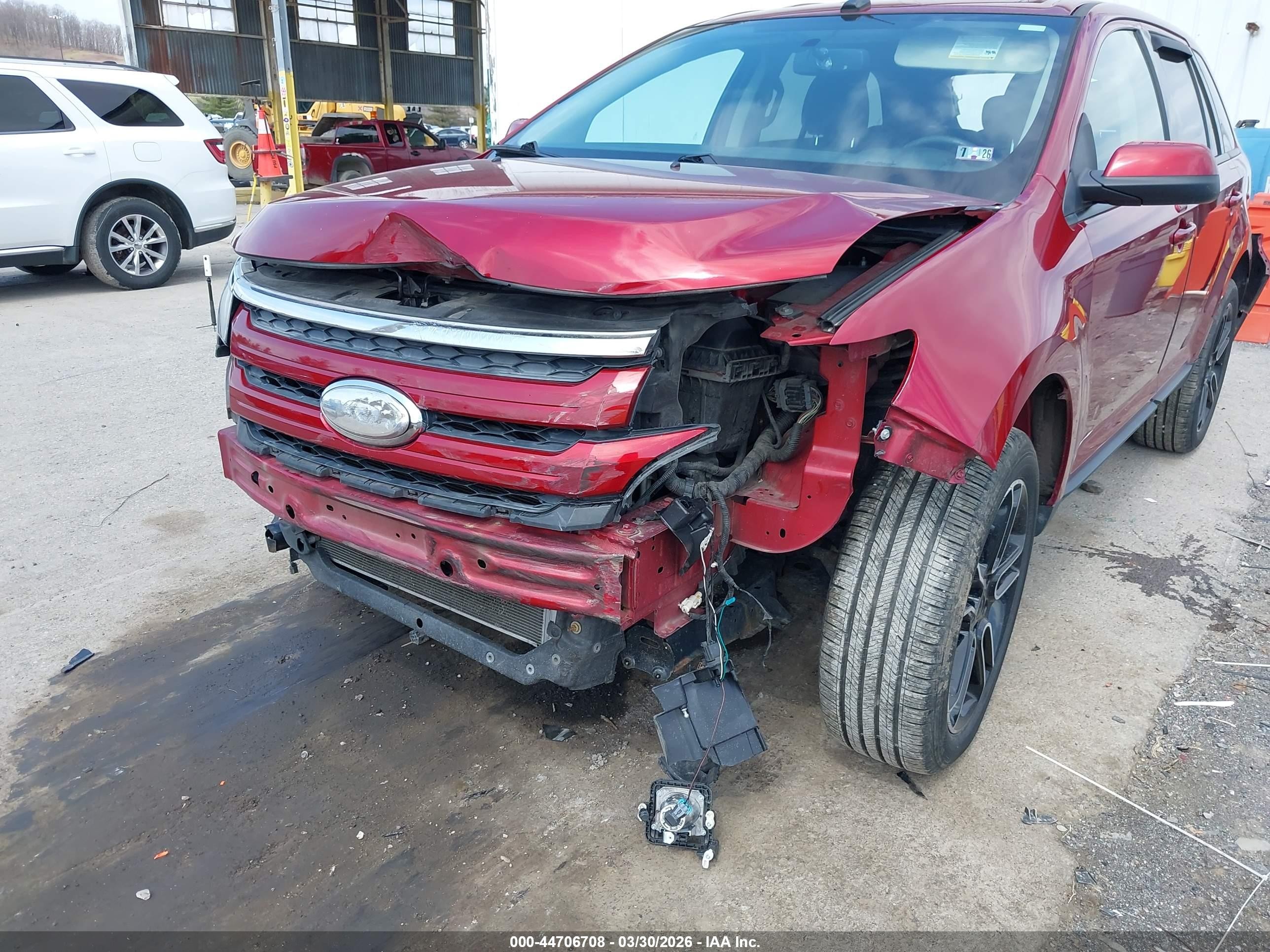 2013 Ford Edge Sel Red vin: 2FMDK4JC5DBB50942