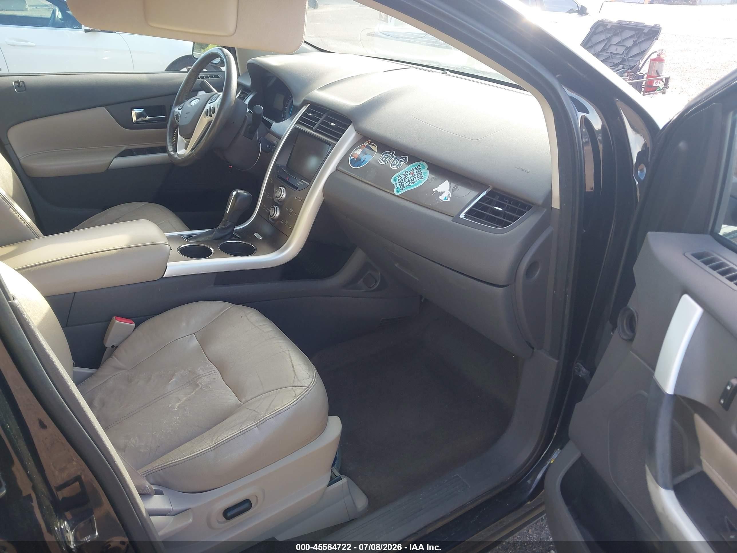 2013 Ford Edge Sel Black vin: 2FMDK4JC5DBC36588