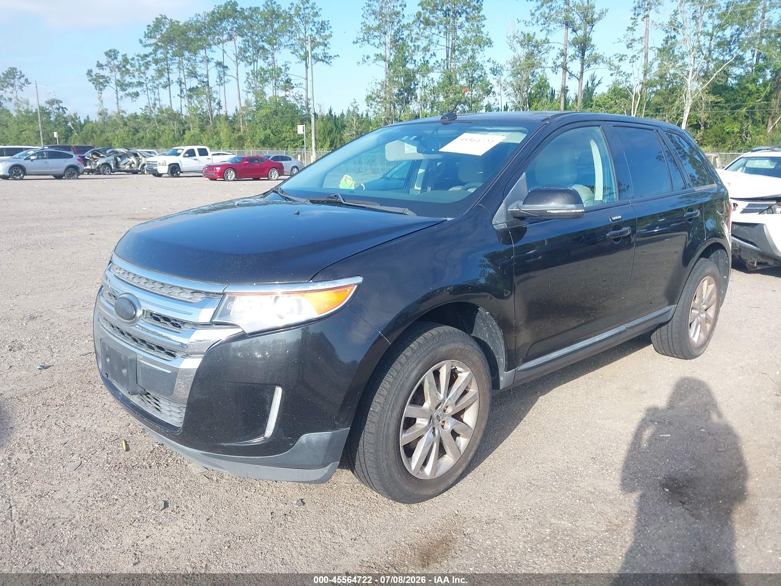 2013 Ford Edge Sel Black vin: 2FMDK4JC5DBC36588