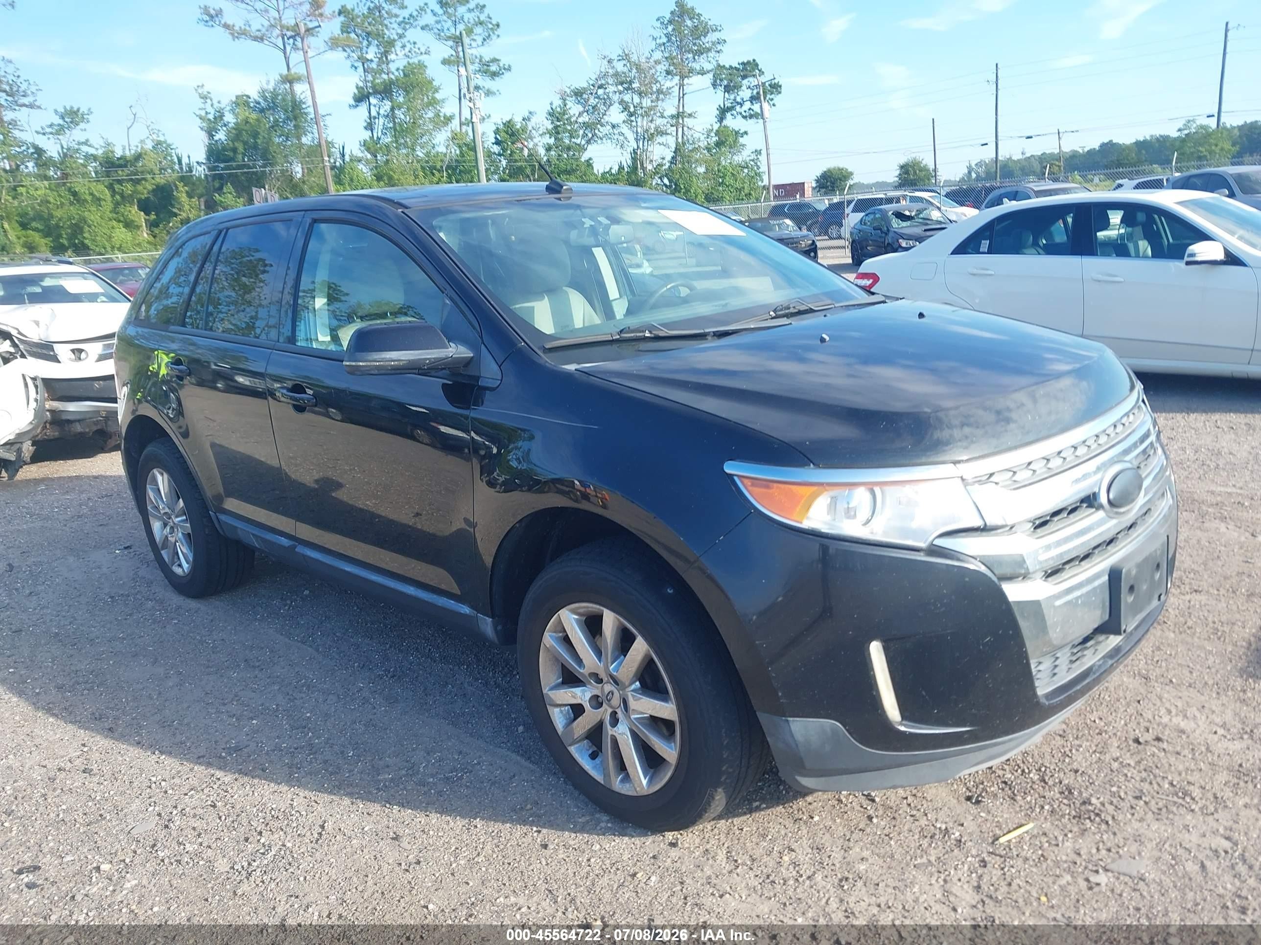 2013 Ford Edge Sel Черный vin: 2FMDK4JC5DBC36588
