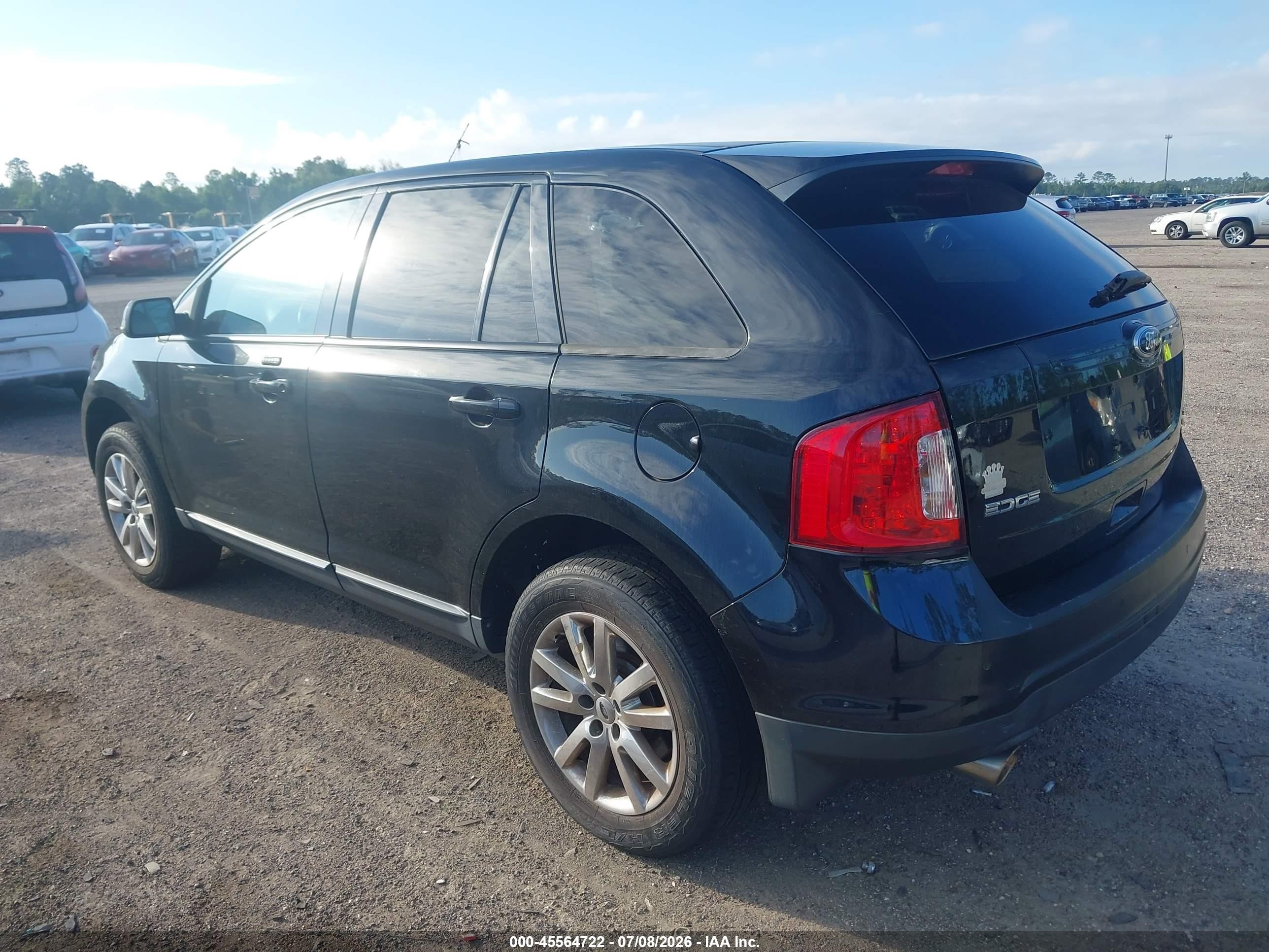 2013 Ford Edge Sel Black vin: 2FMDK4JC5DBC36588