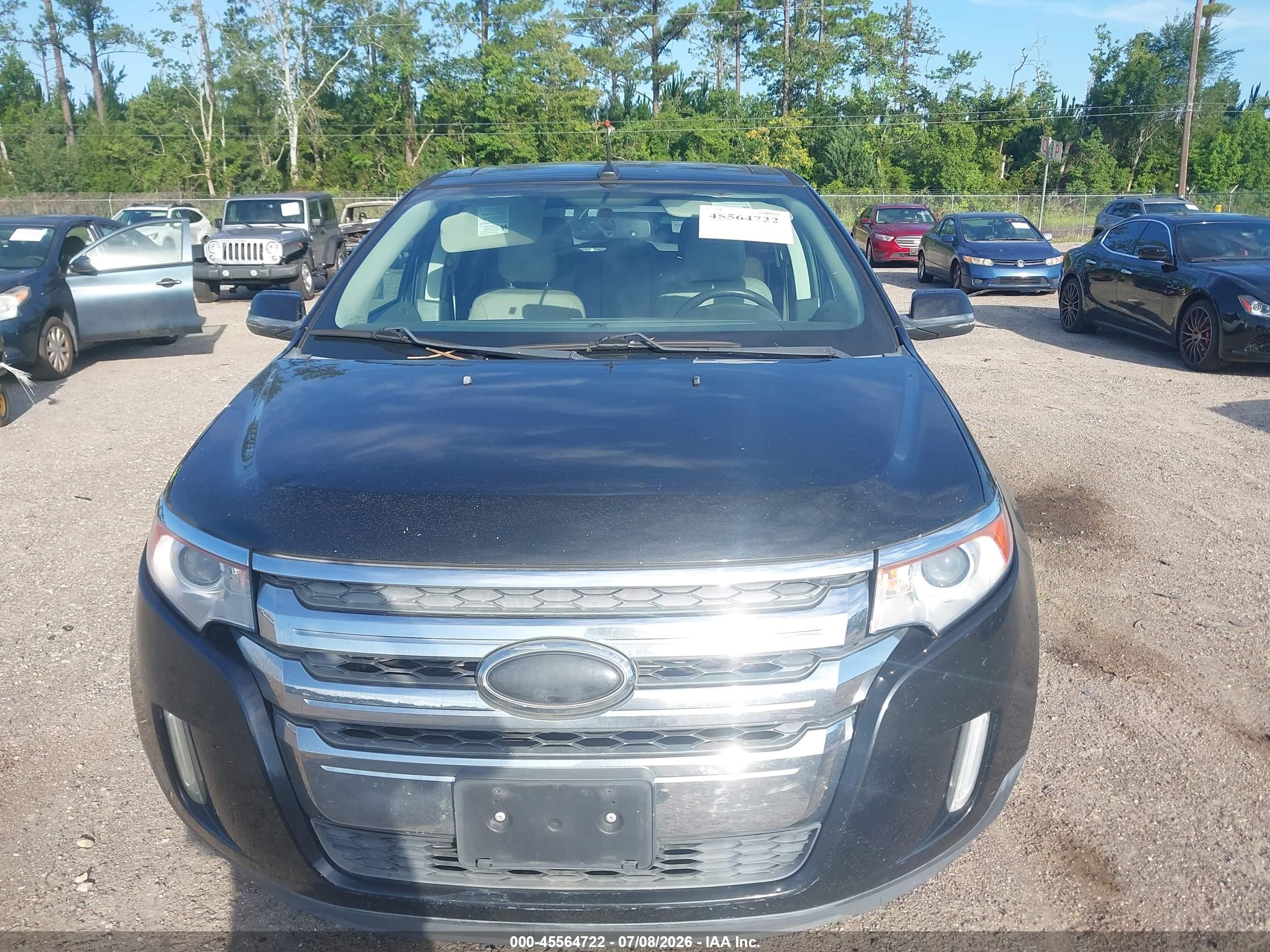 2013 Ford Edge Sel Black vin: 2FMDK4JC5DBC36588