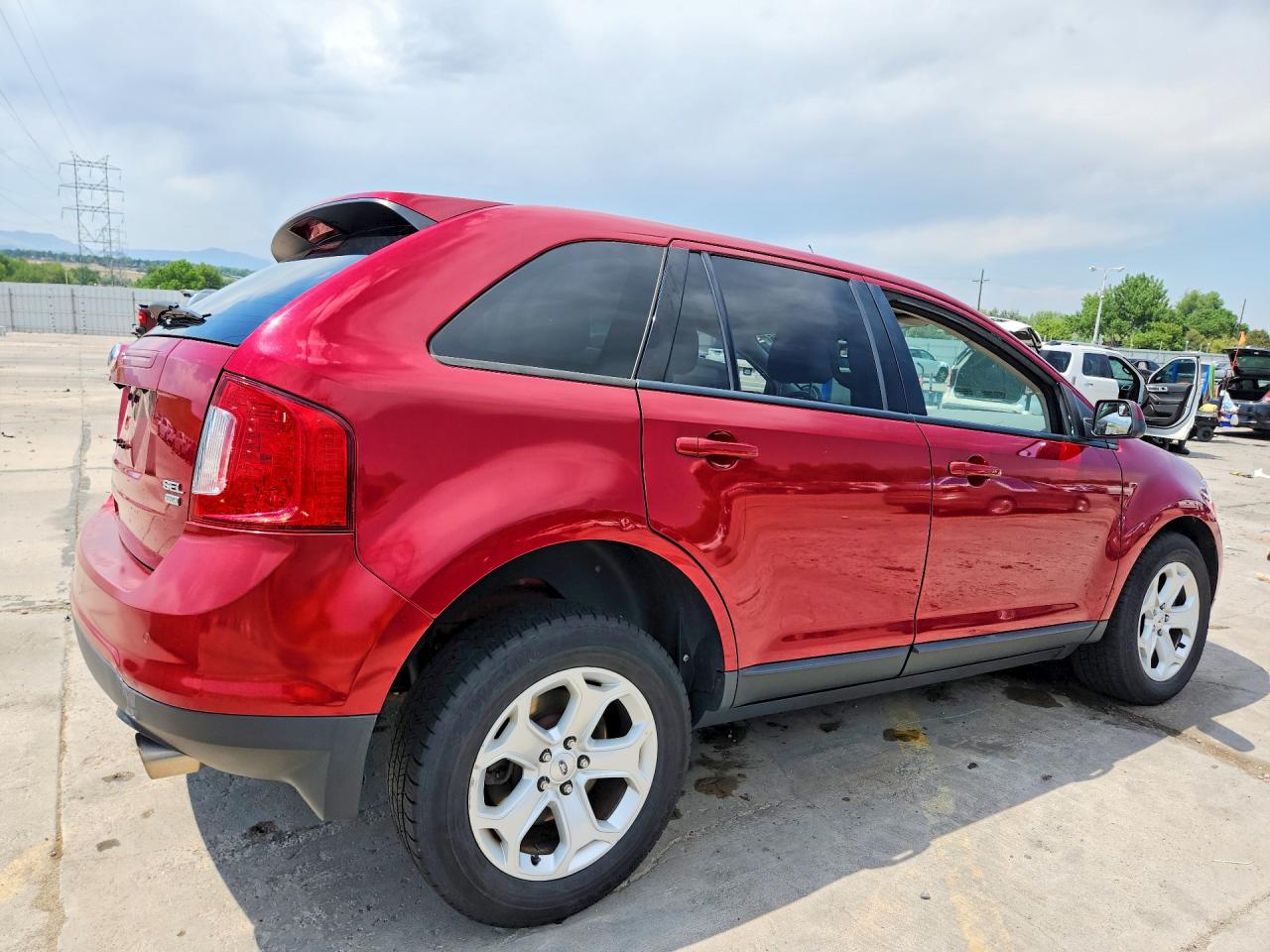 2013 Ford Edge Sel Red vin: 2FMDK4JC5DBC73320