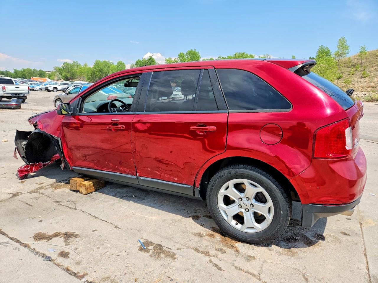 2013 Ford Edge Sel Red vin: 2FMDK4JC5DBC73320