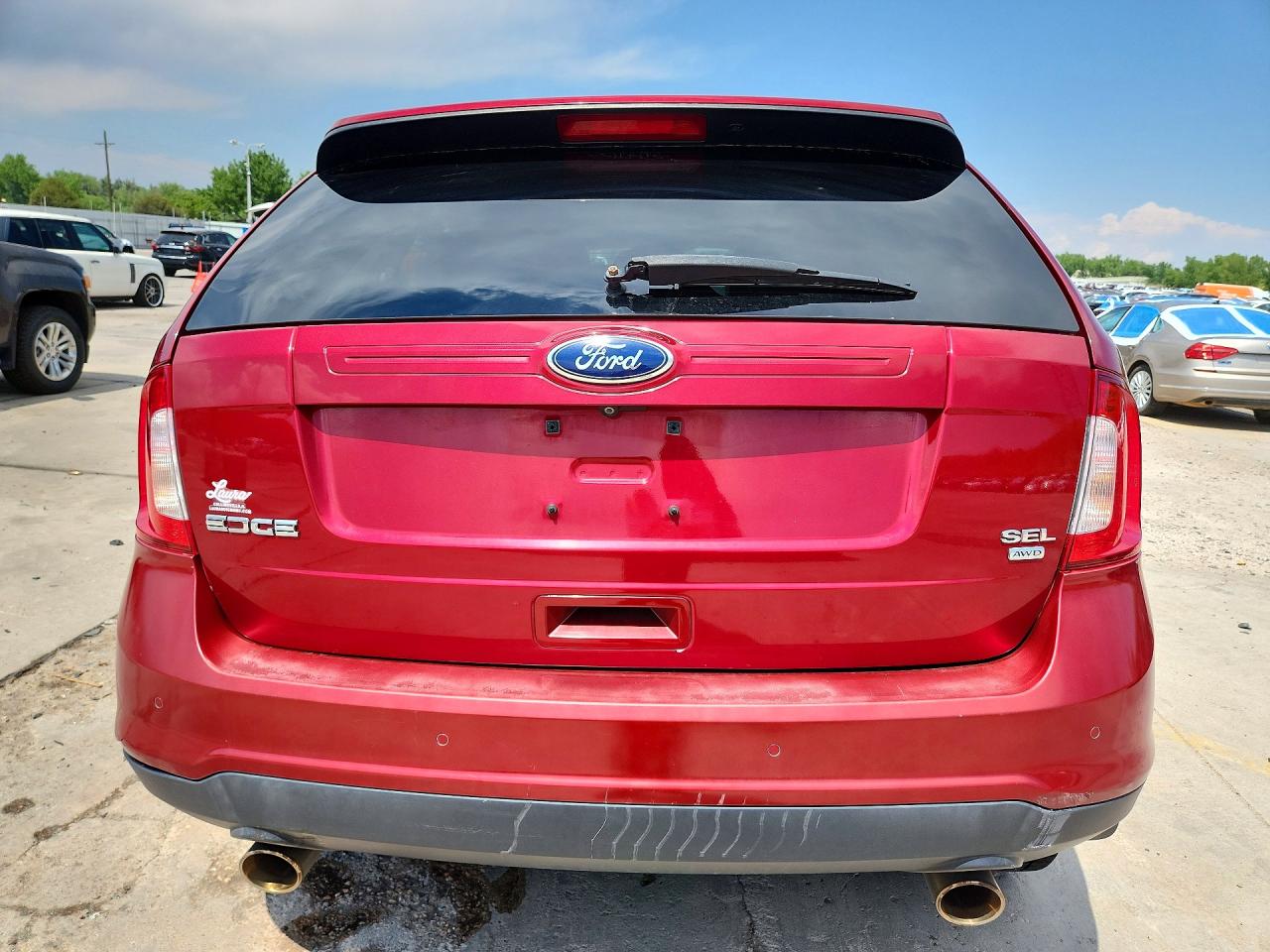 2013 Ford Edge Sel Red vin: 2FMDK4JC5DBC73320